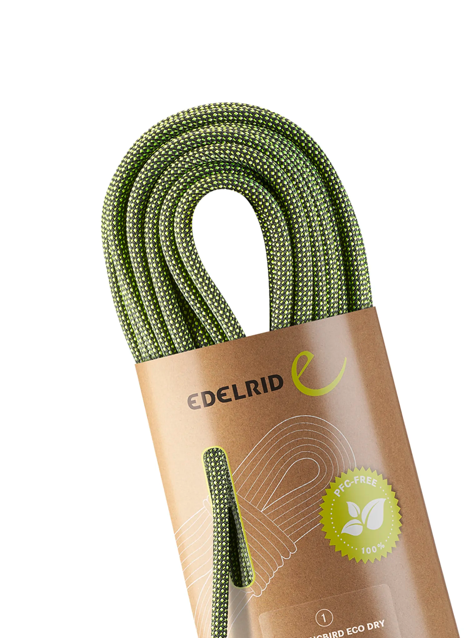 Dynamikseil Edelrid Hummingbird Eco Dry 9,2 mm 50 m - night/citrus