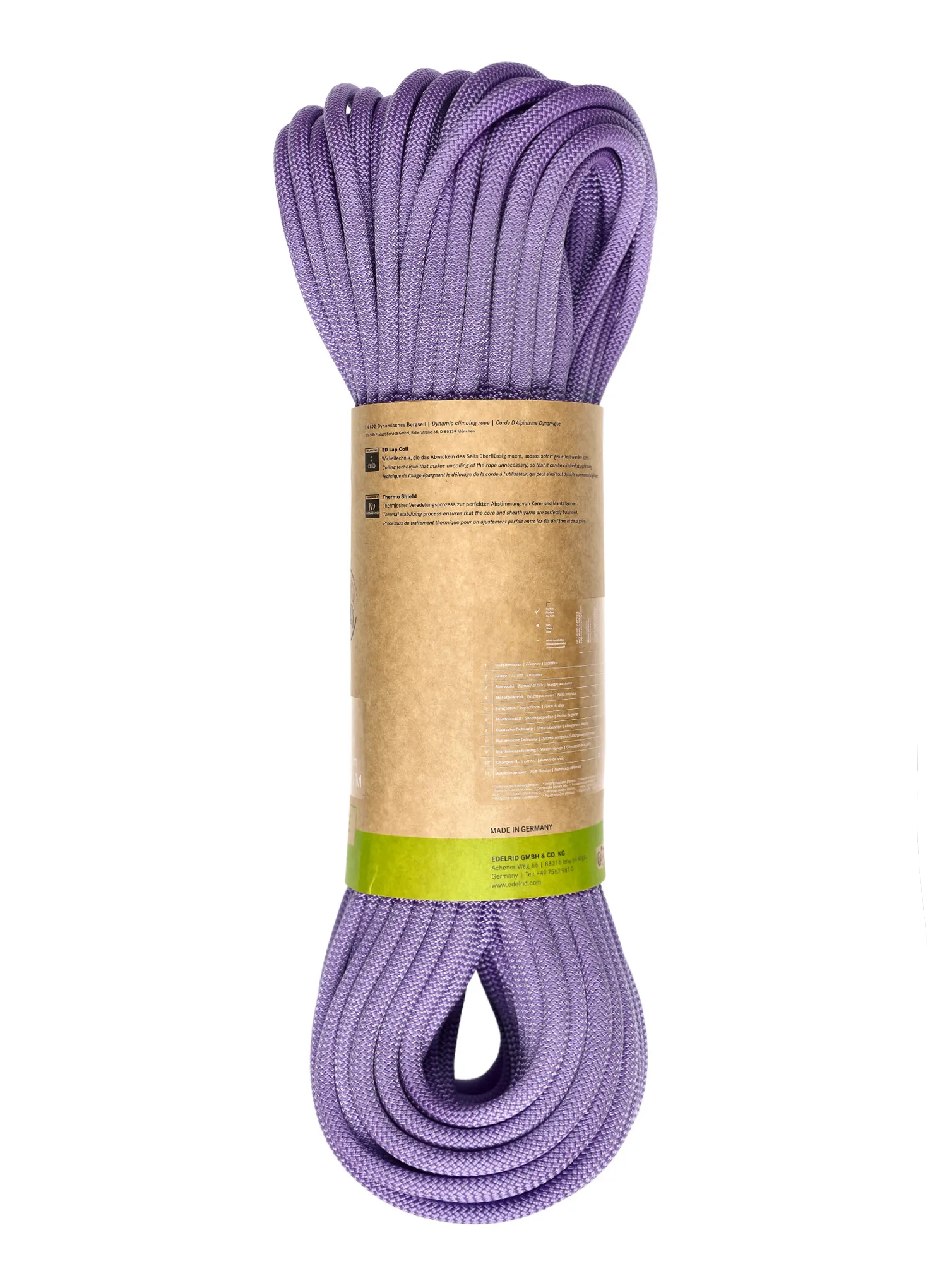 Dynamikseil Edelrid Neo 100 3R 9,6 mm 60 m - lavender