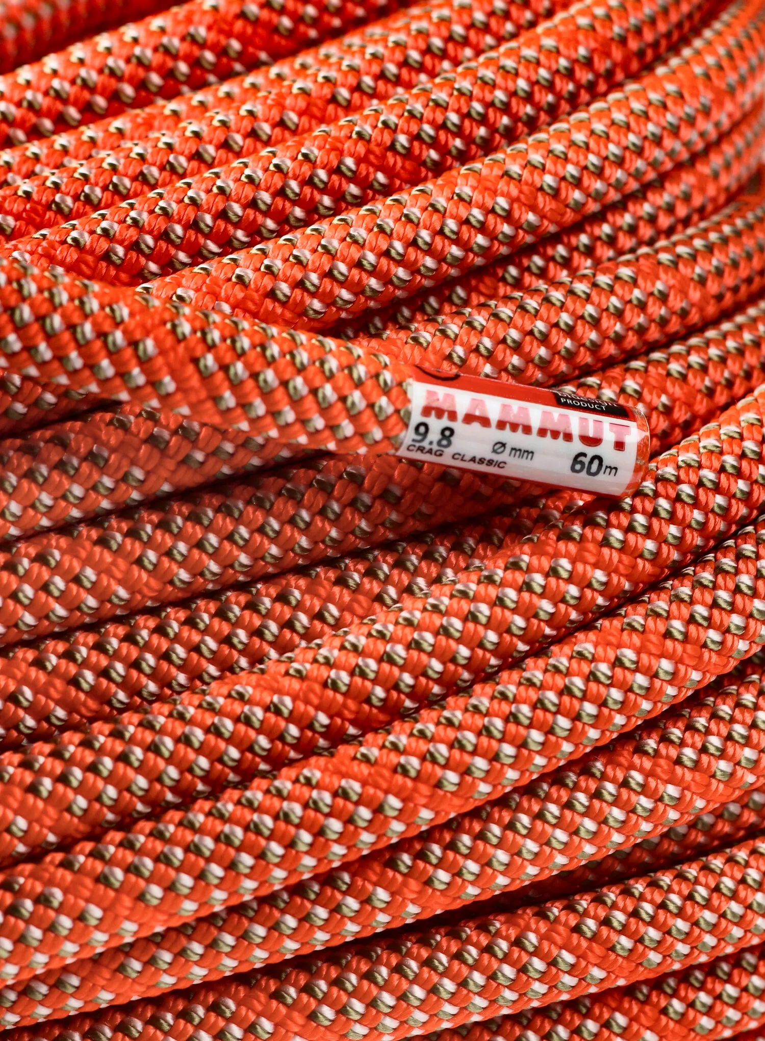 Kletterseil Mammut 9.8 Crag Classic Rope 60 m - white/orange