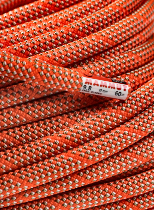 Kletterseil Mammut 9.8 Crag Classic Rope 60 m - white/orange