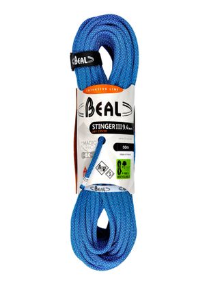 Kletterseil Beal Stinger III 9,4 mm 50 m Unicore Dry Cover - blue