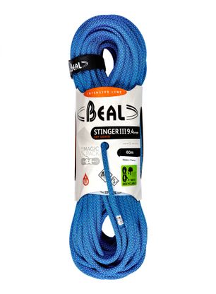 Kletterseil Beal Stinger III 9,4 mm 60 m Unicore Dry Cover - blue