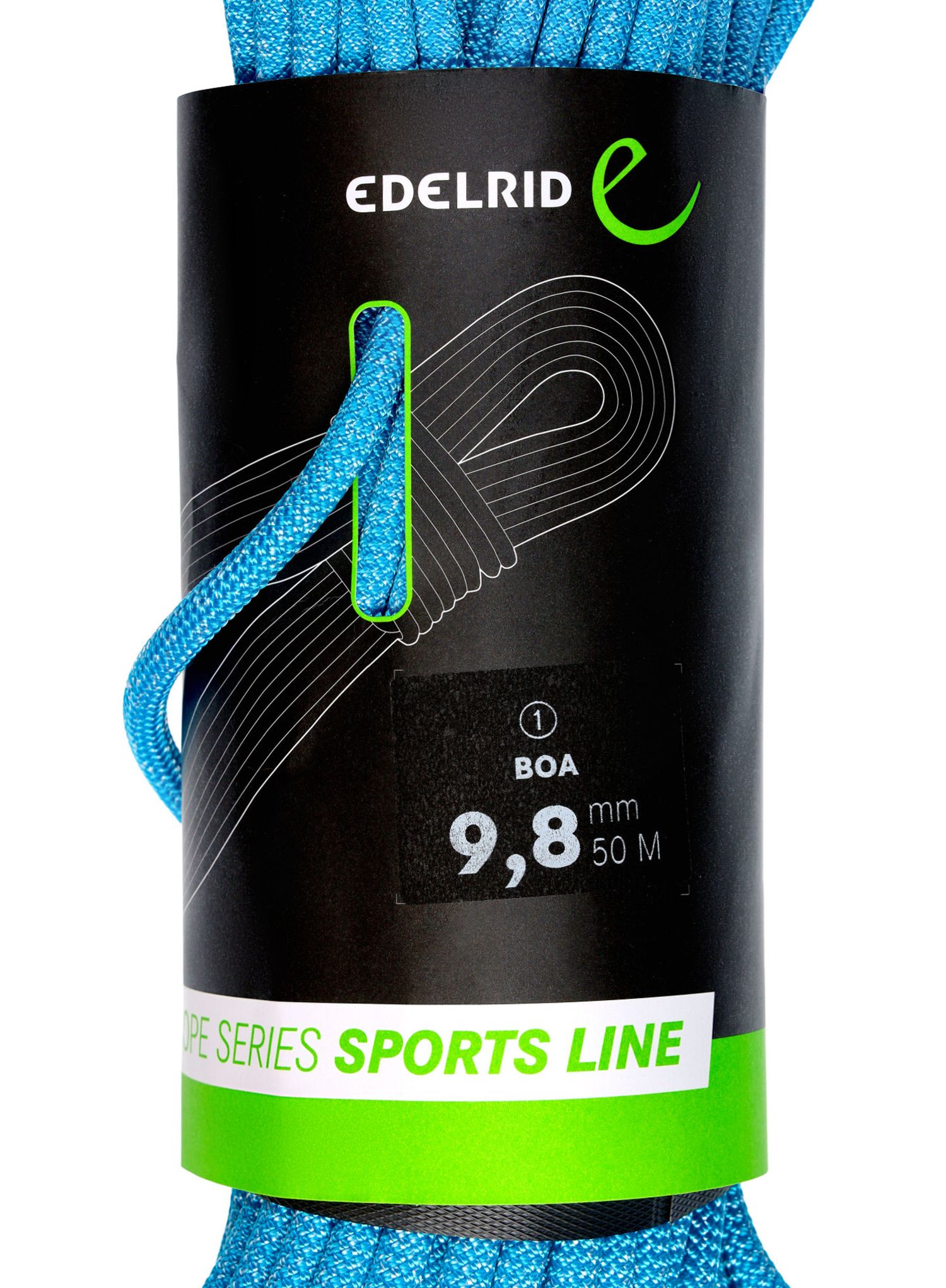 Kletterseil Edelrid Boa 9,8 mm 50 m - blue