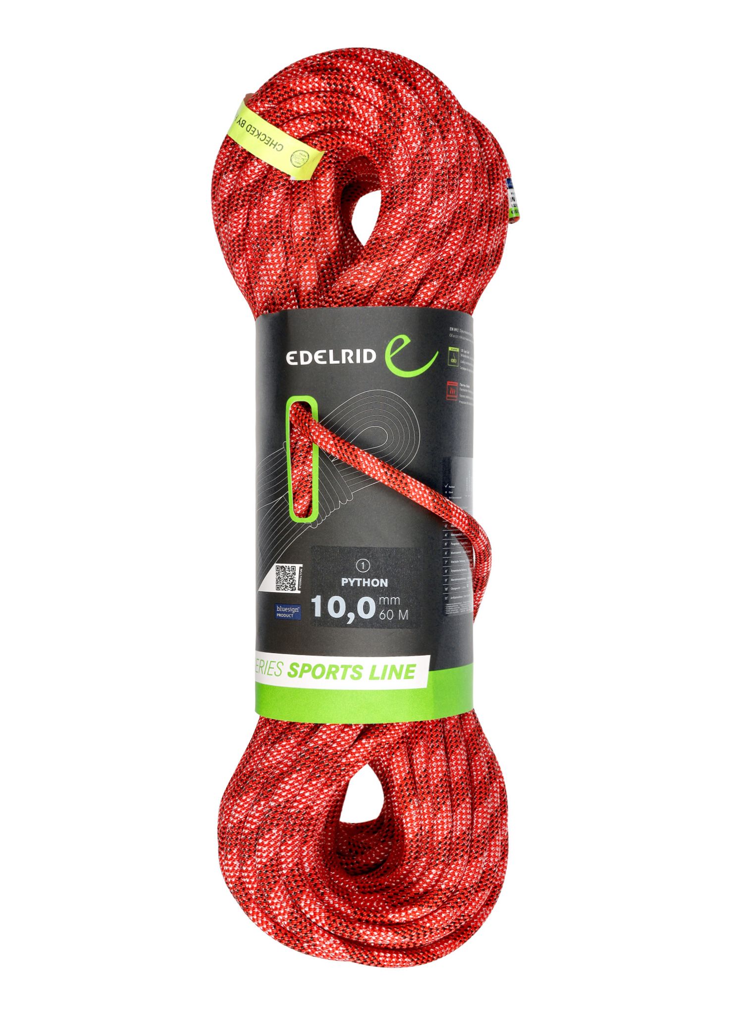 Dynamikseil Edelrid Python 10 mm 60 m - red