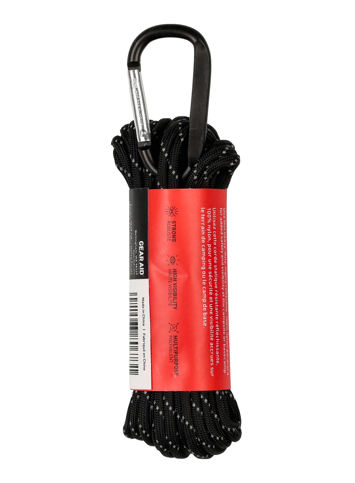 Seil GearAid 550 Paracord Reflective 9m - black