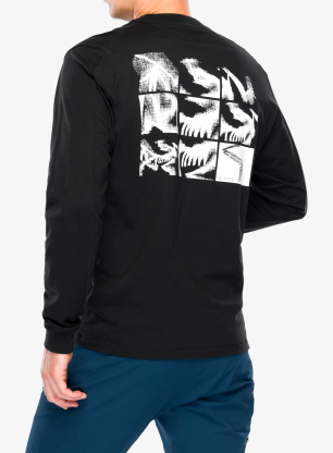 Longsleeve Arcteryx Kragg SL Cotton Bird Tile LS - black/arctic silk