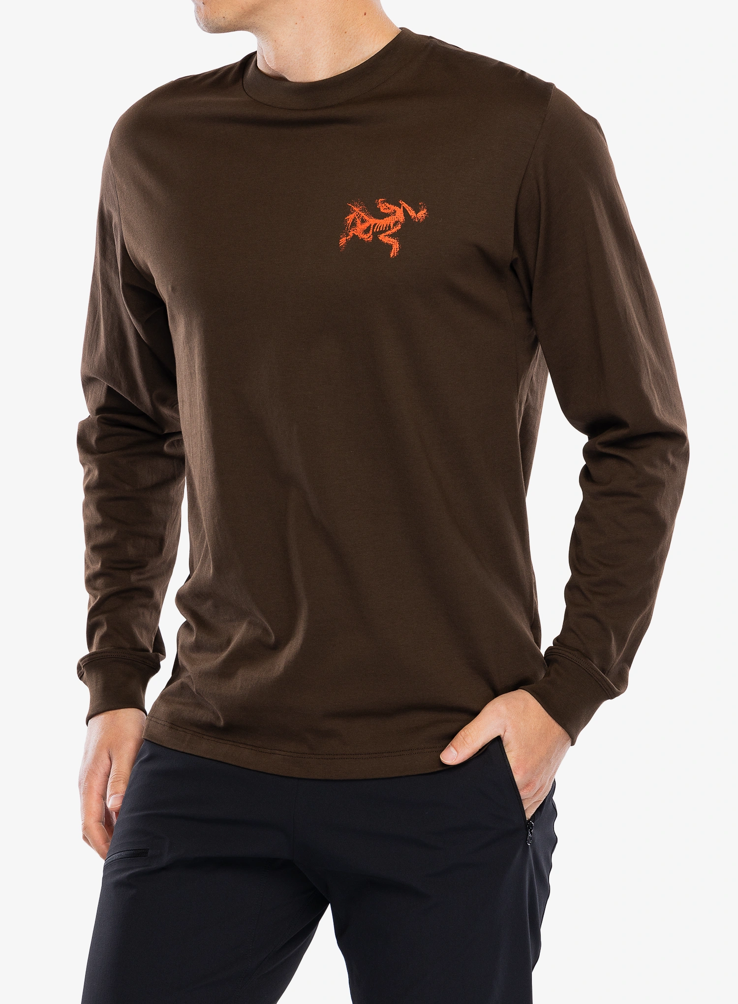 Longsleeve Arcteryx Kragg SL Cotton Bird Tile LS - carob/dynasty