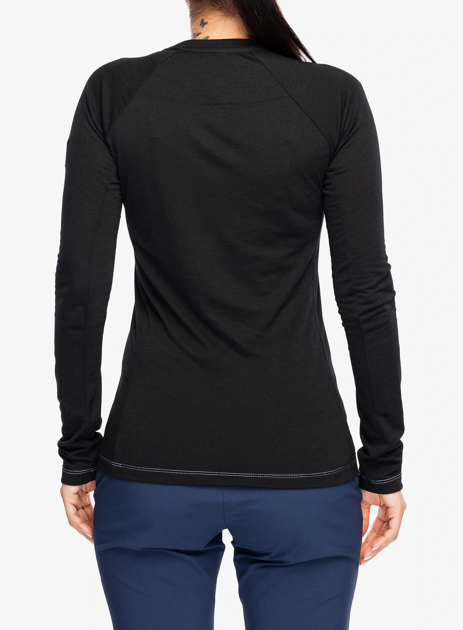 Langarmshirt Damen Millet Trilogy Wool TS LS - black/noir