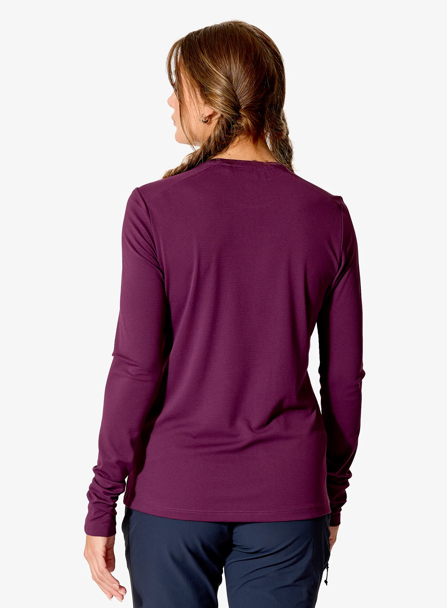 Langarmshirt Damen Rab Force LS Tee - mulberry