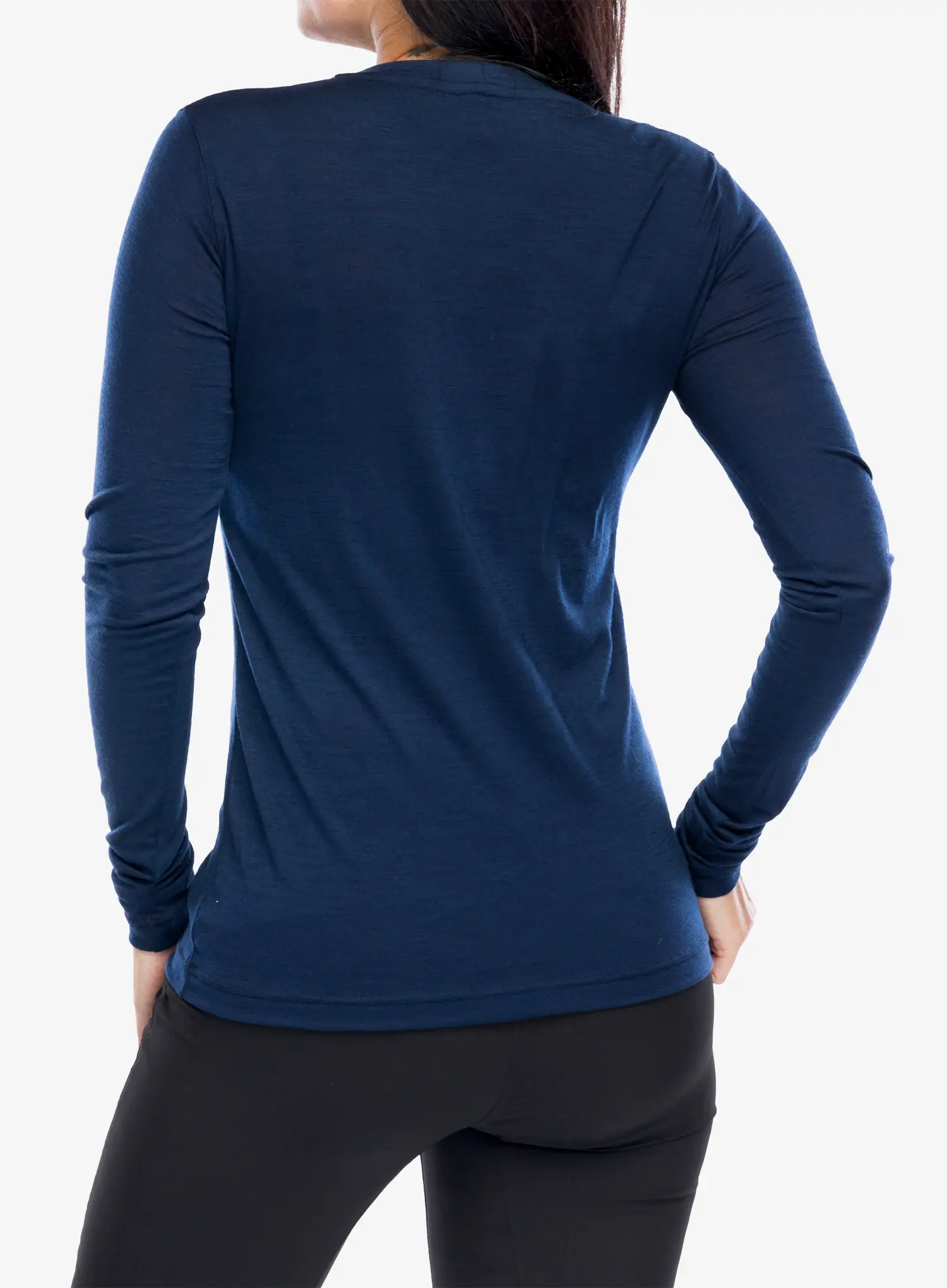 Langarmshirt Damen Sensor Merino Active Songbirds Tee LS - deep blue