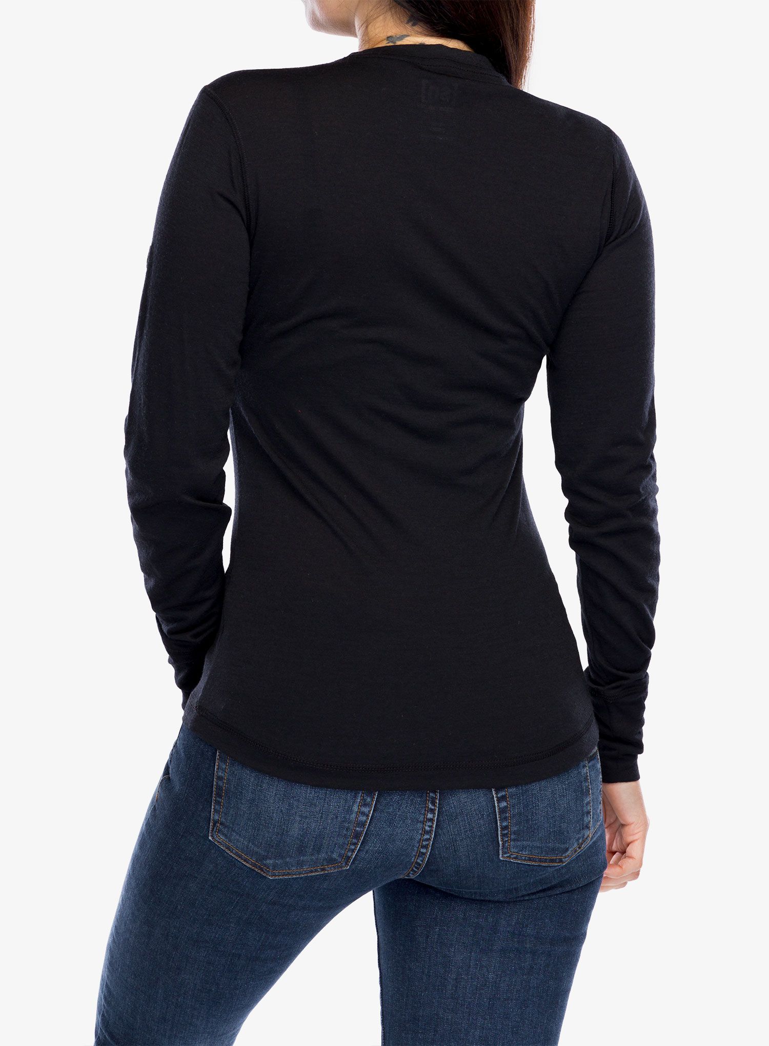 Langarmshirt Damen Super.natural Tundra175 Ls - jet black