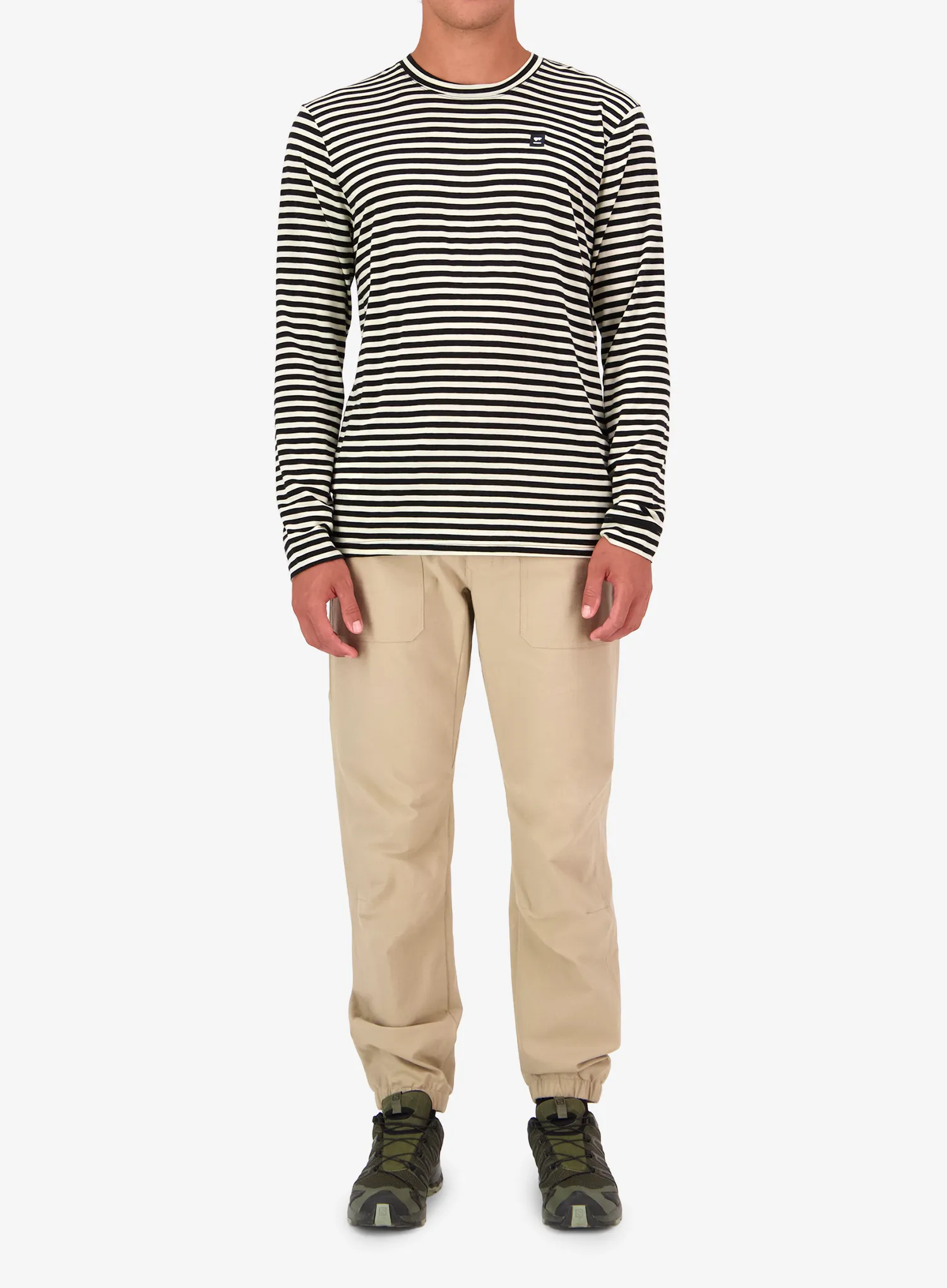 Longsleeve Mons Royale Icon Merino Long Sleeve - mr stripe
