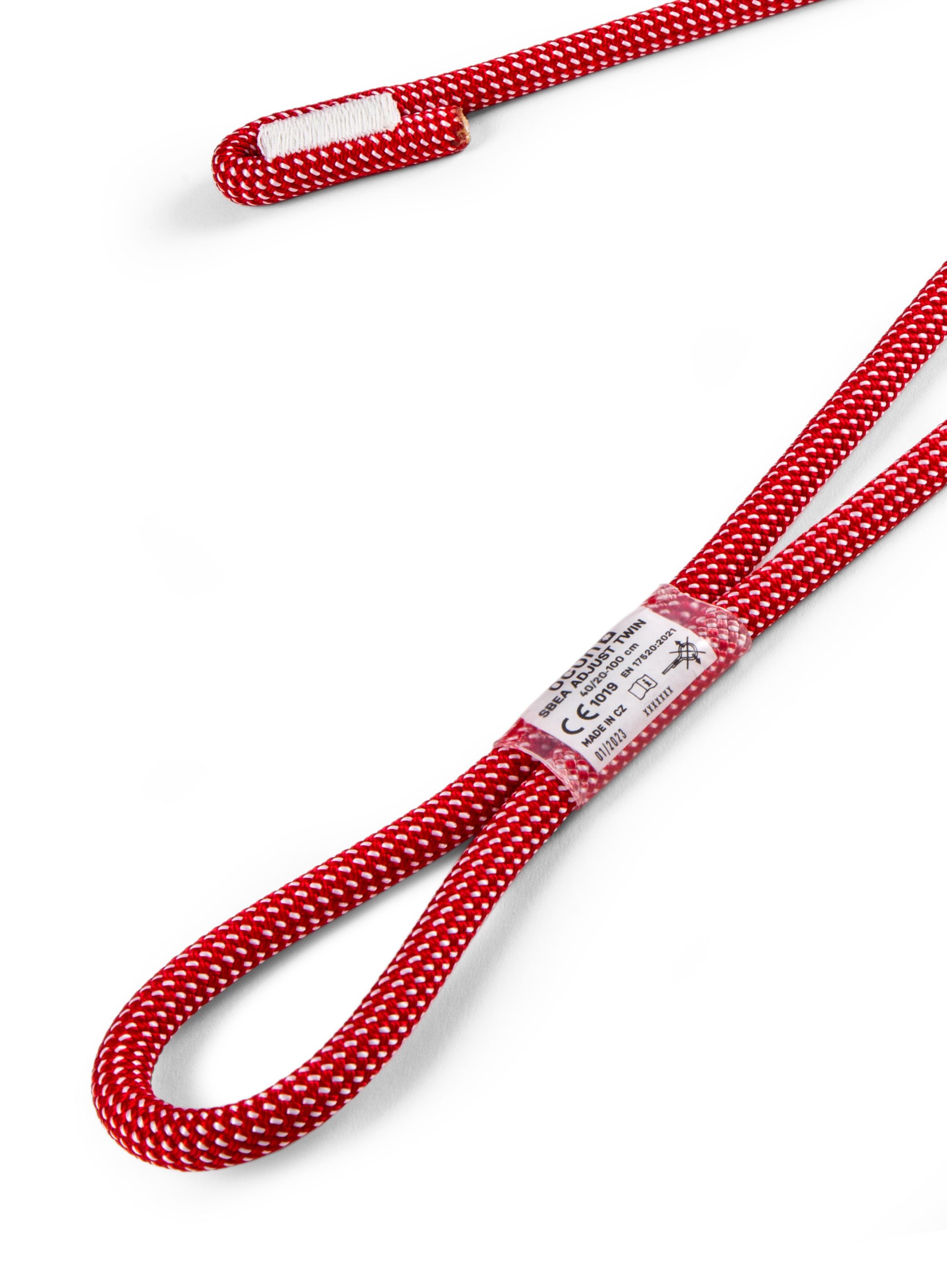Fangleine Ocun Sbea Adjust Twin 40/20-100 cm - red/white