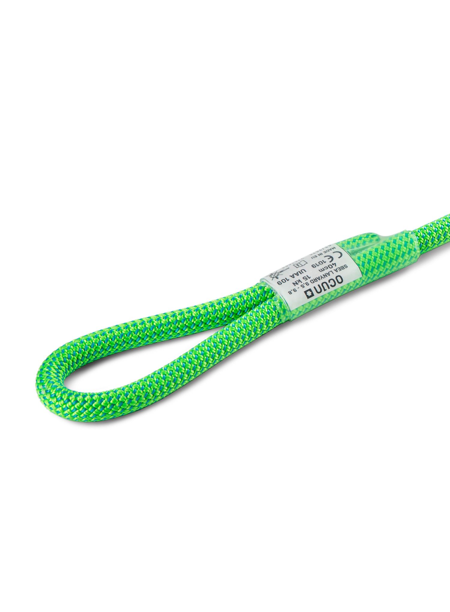 Fangleine Ocun Sbea Lanyard 9,8 mm 40 cm - green/icemint