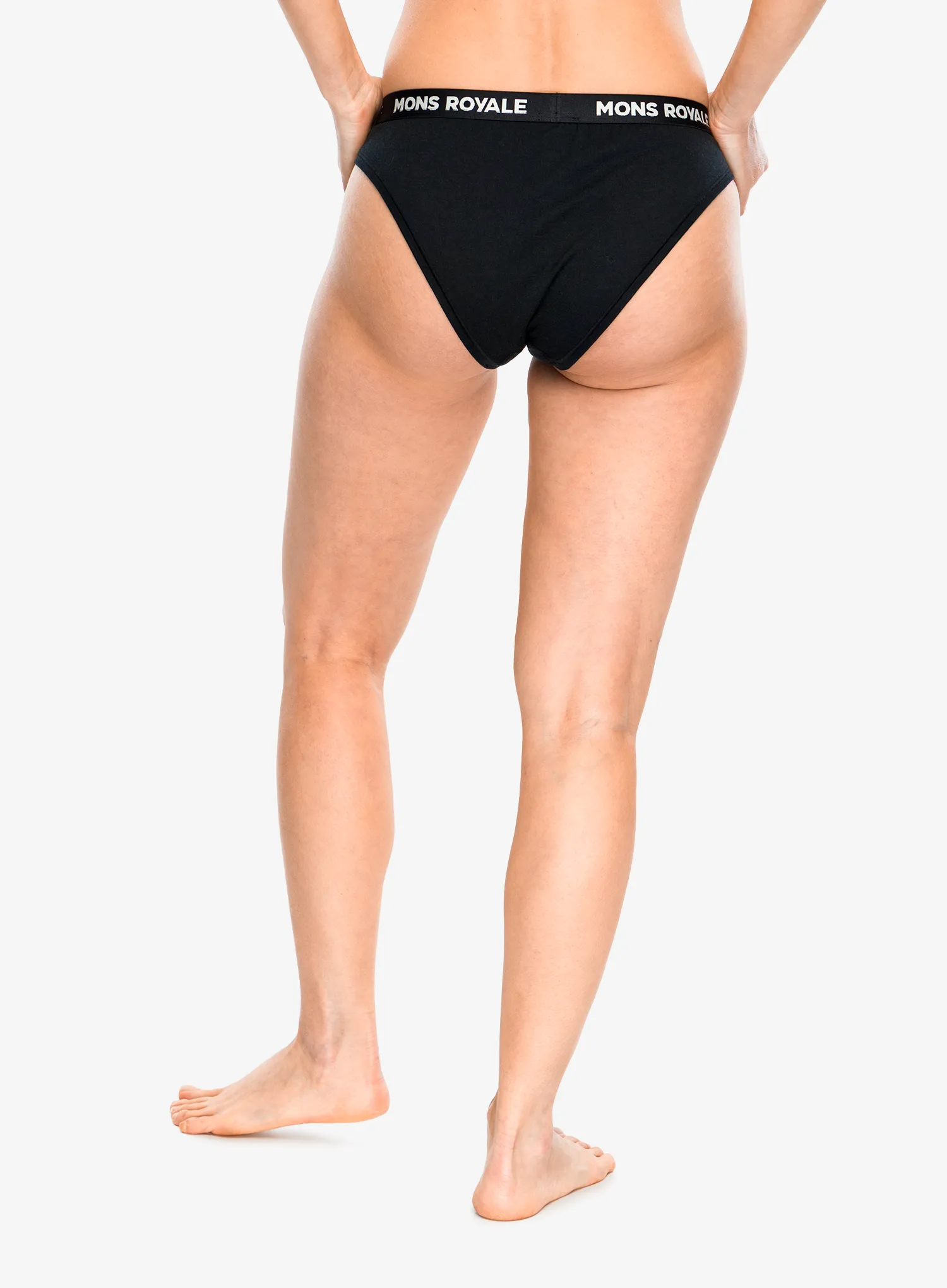 Damenslips Mons Royale Folo Merino Briefs - black