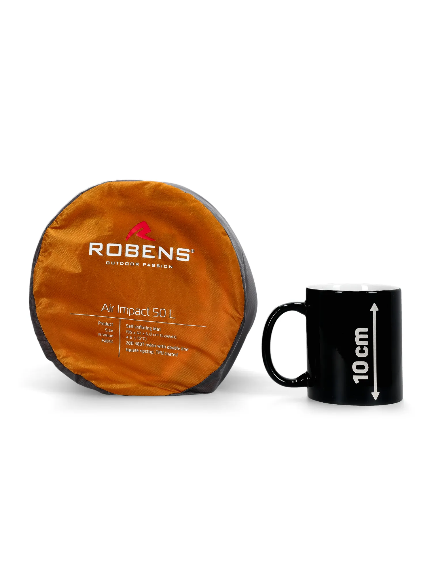 Isomatte selbstaufblasend Robens Air Impact 50 L - yellow