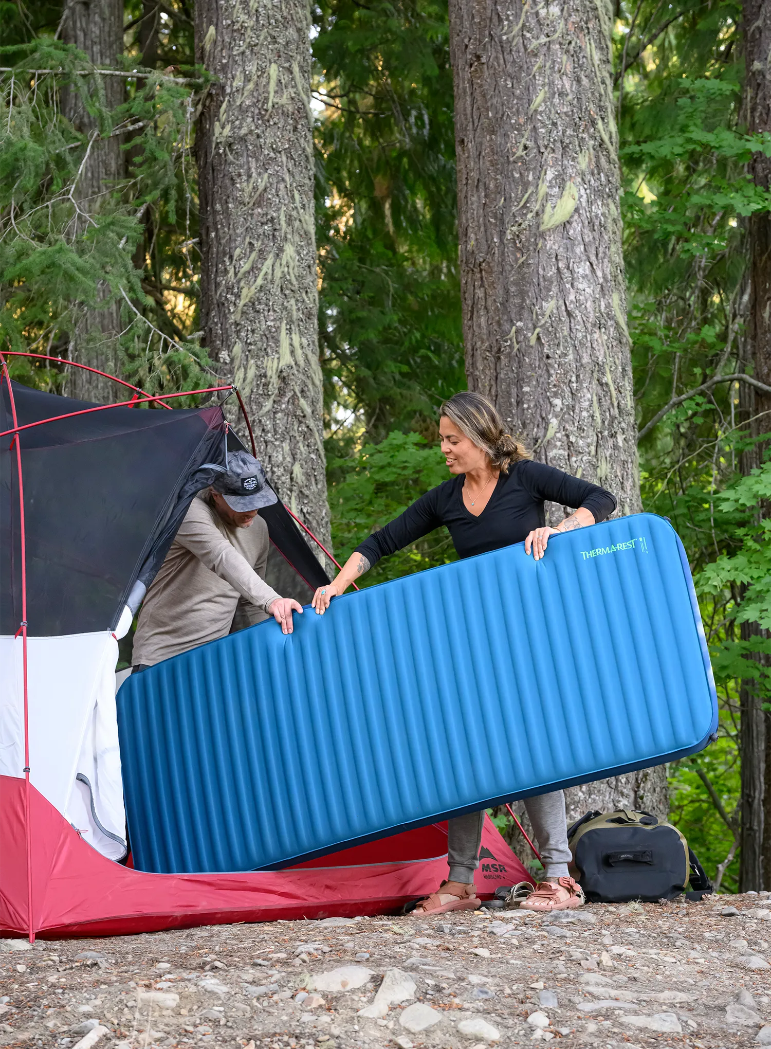 Isomatte selbstaufblasend Therm a Rest MondoKing 3D L - marine blue