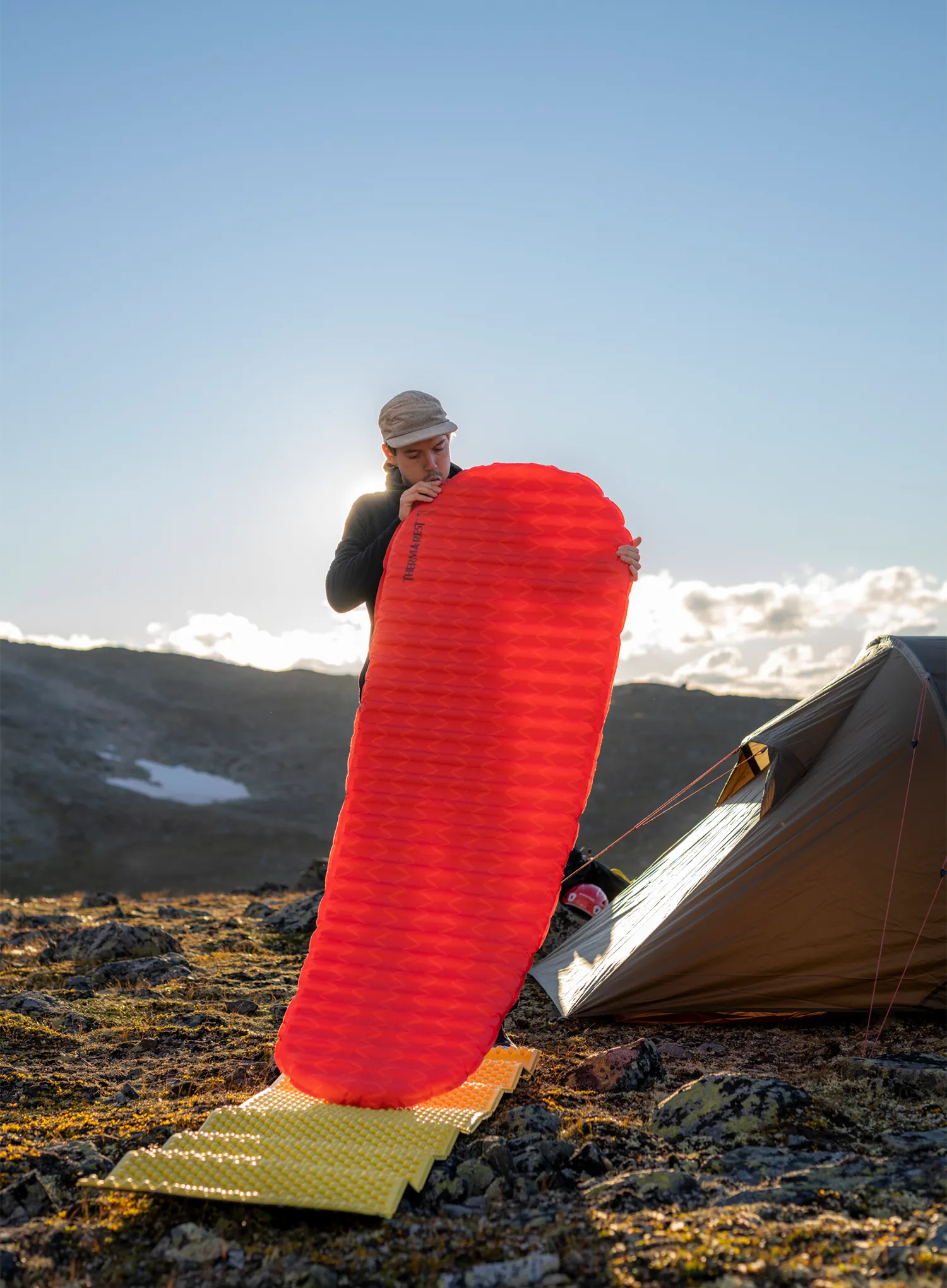Isomatte selbstaufblasend Therm a Rest ProLite Apex L - heat wave