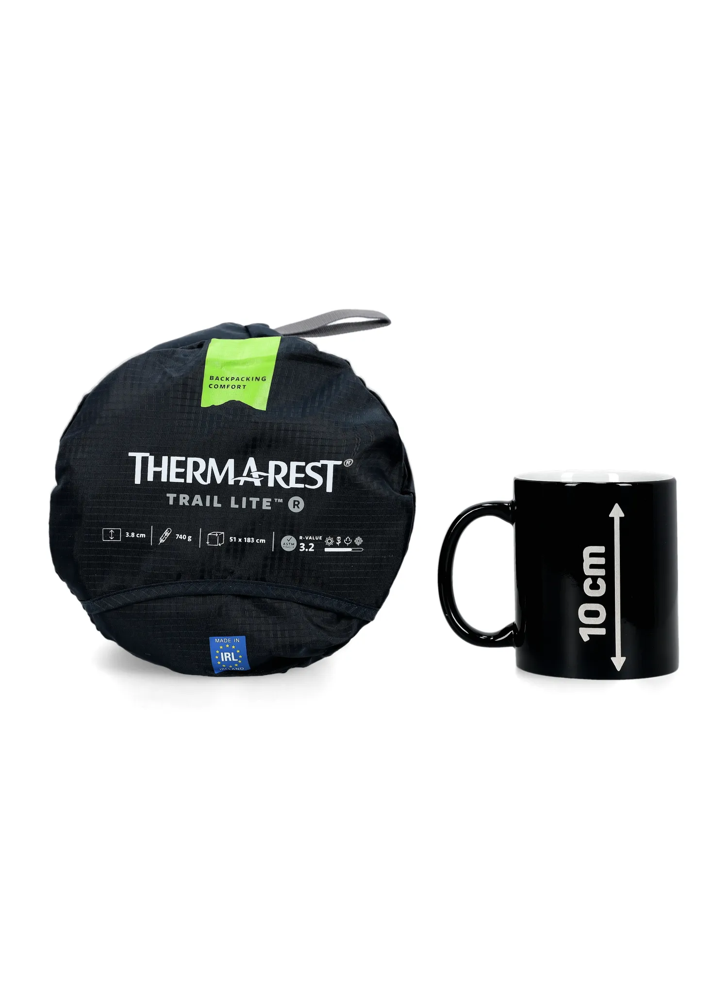 Isomatte selbstaufblasend Therm a Rest Trail Lite R - trooper grey