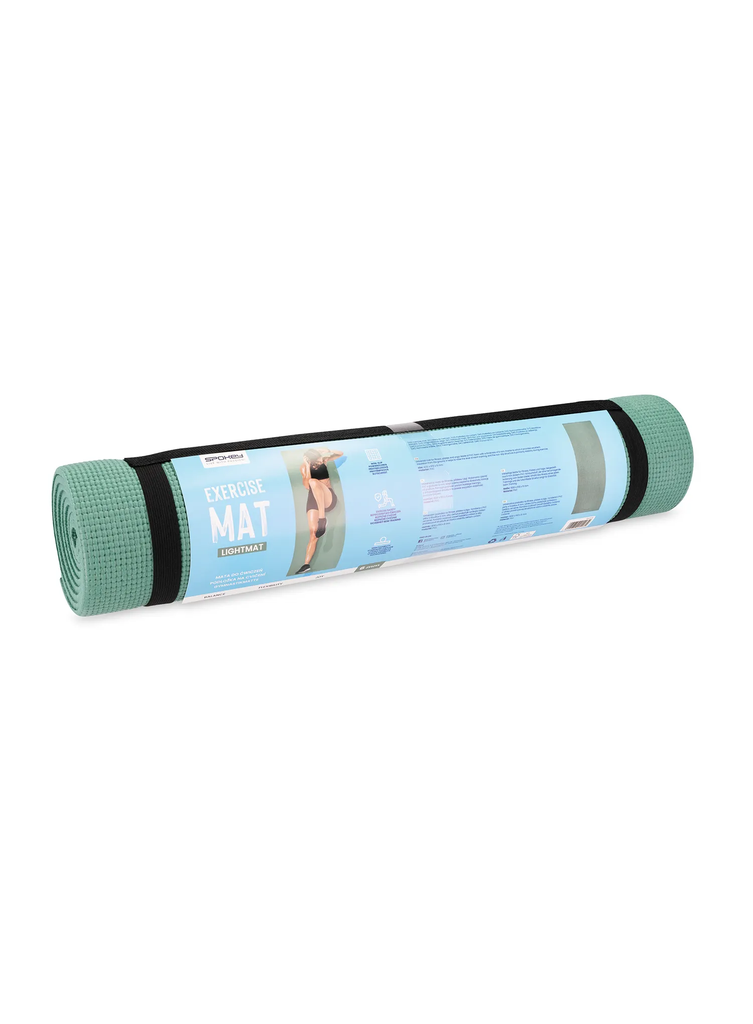 Trainingsmatte Spokey Lightmat 0,6cm - green