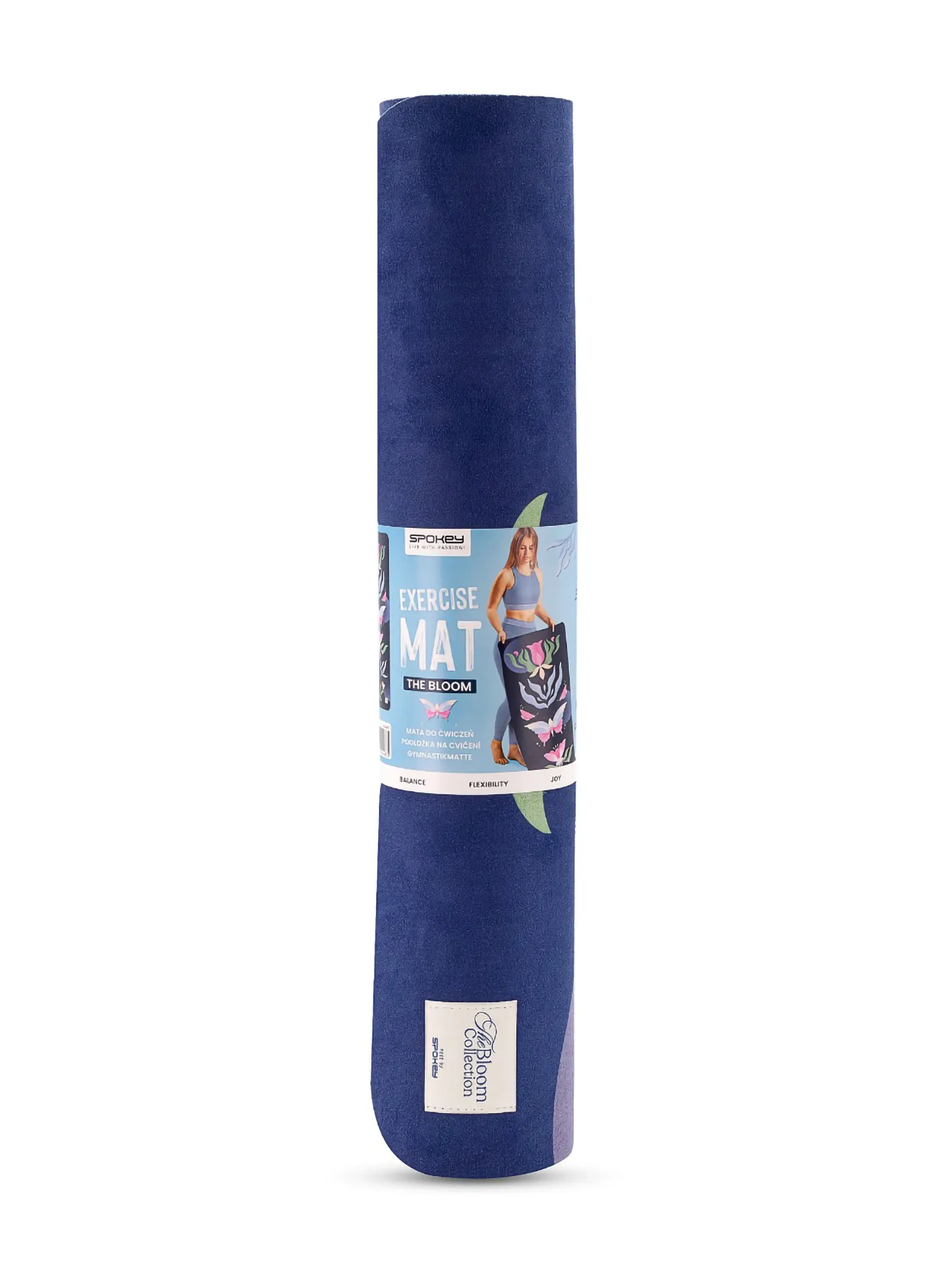 Trainingsmatte Spokey The Bloom Mat 0,4cm - navy blue