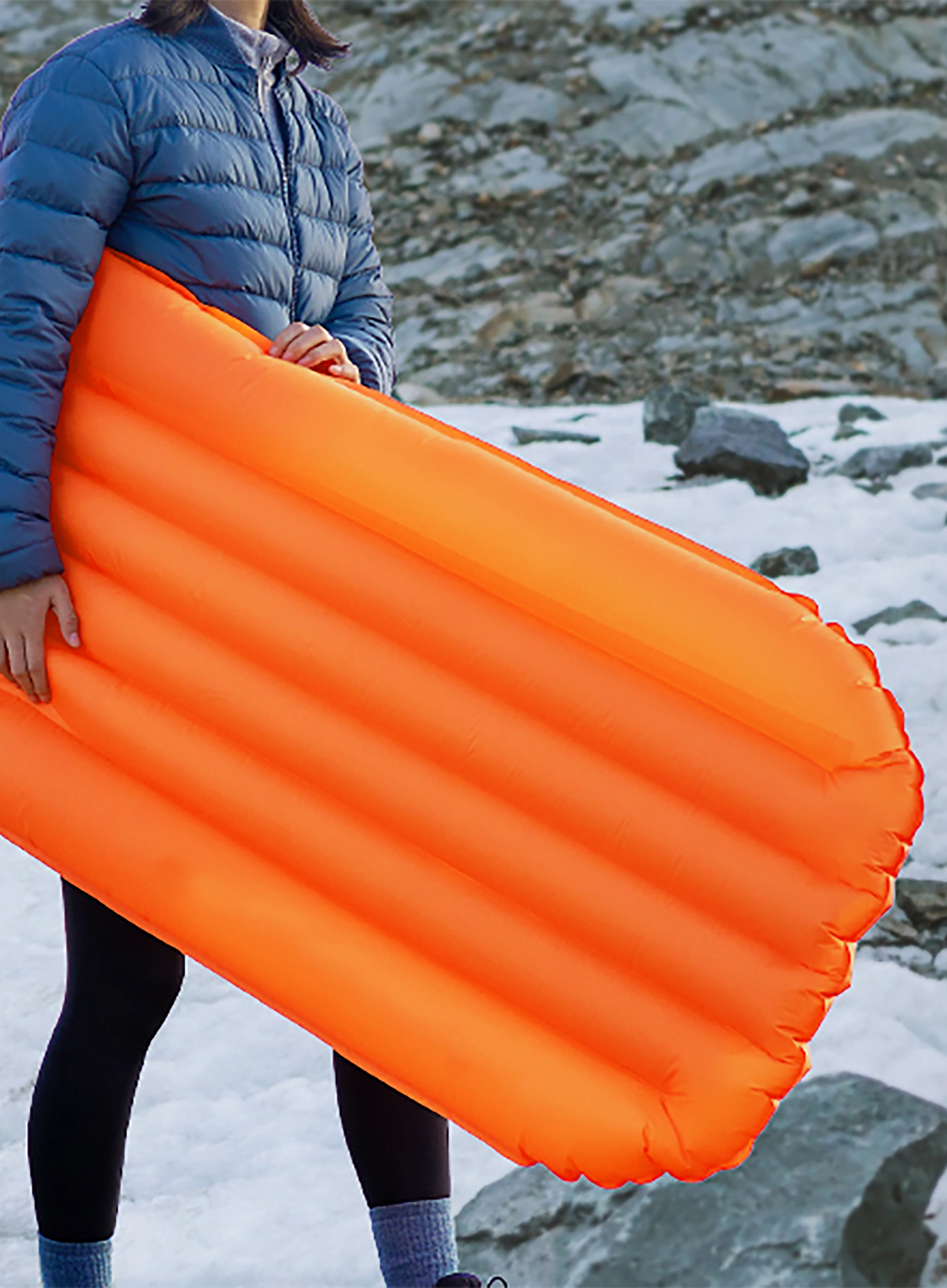 Luftmatratze Flextail Zero Mattress R05 Mummy - orange/orange