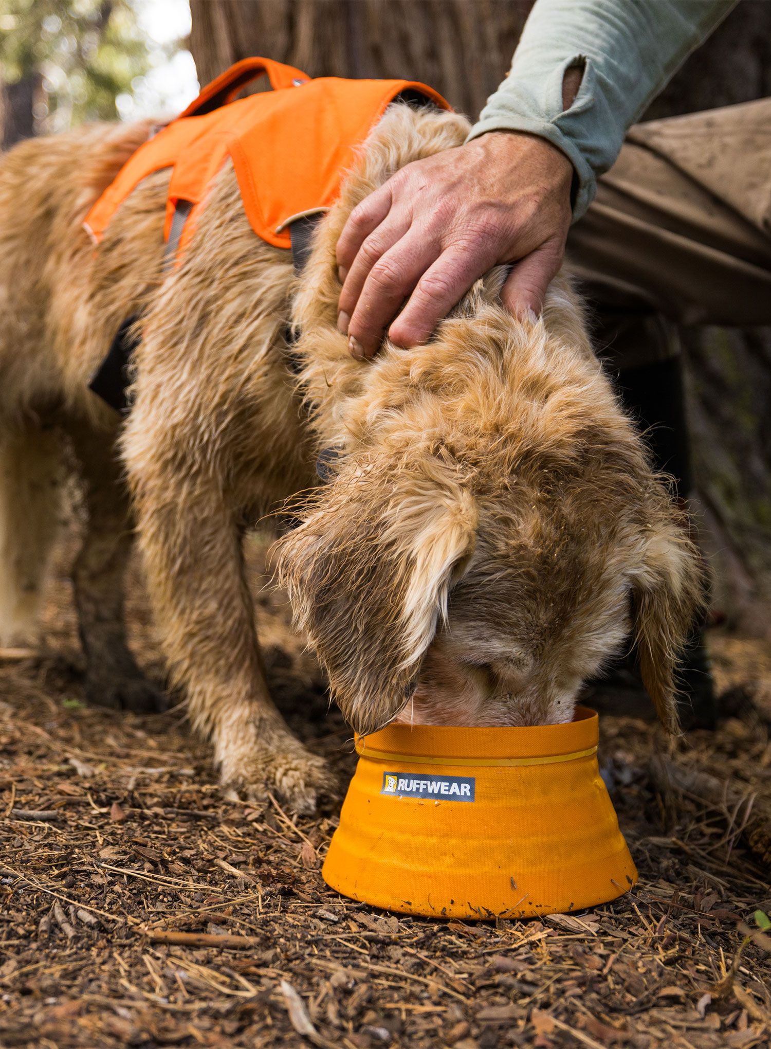 Hundeschüssel Ruffwear Bivy Collapsible Dog Bowl - salamander orange