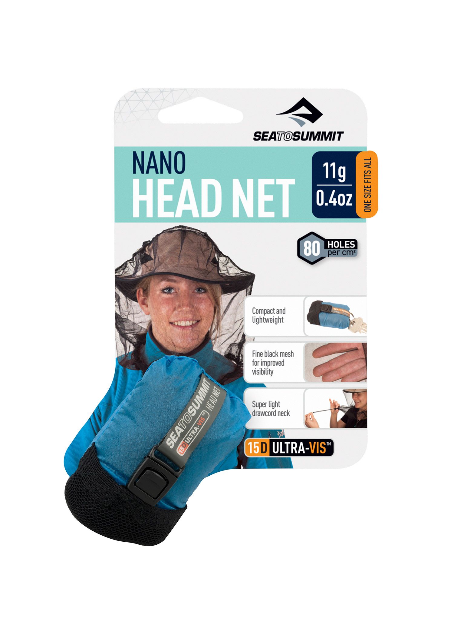 Moskitonetz Sea To Summit Nano Mosquito Headnet - black