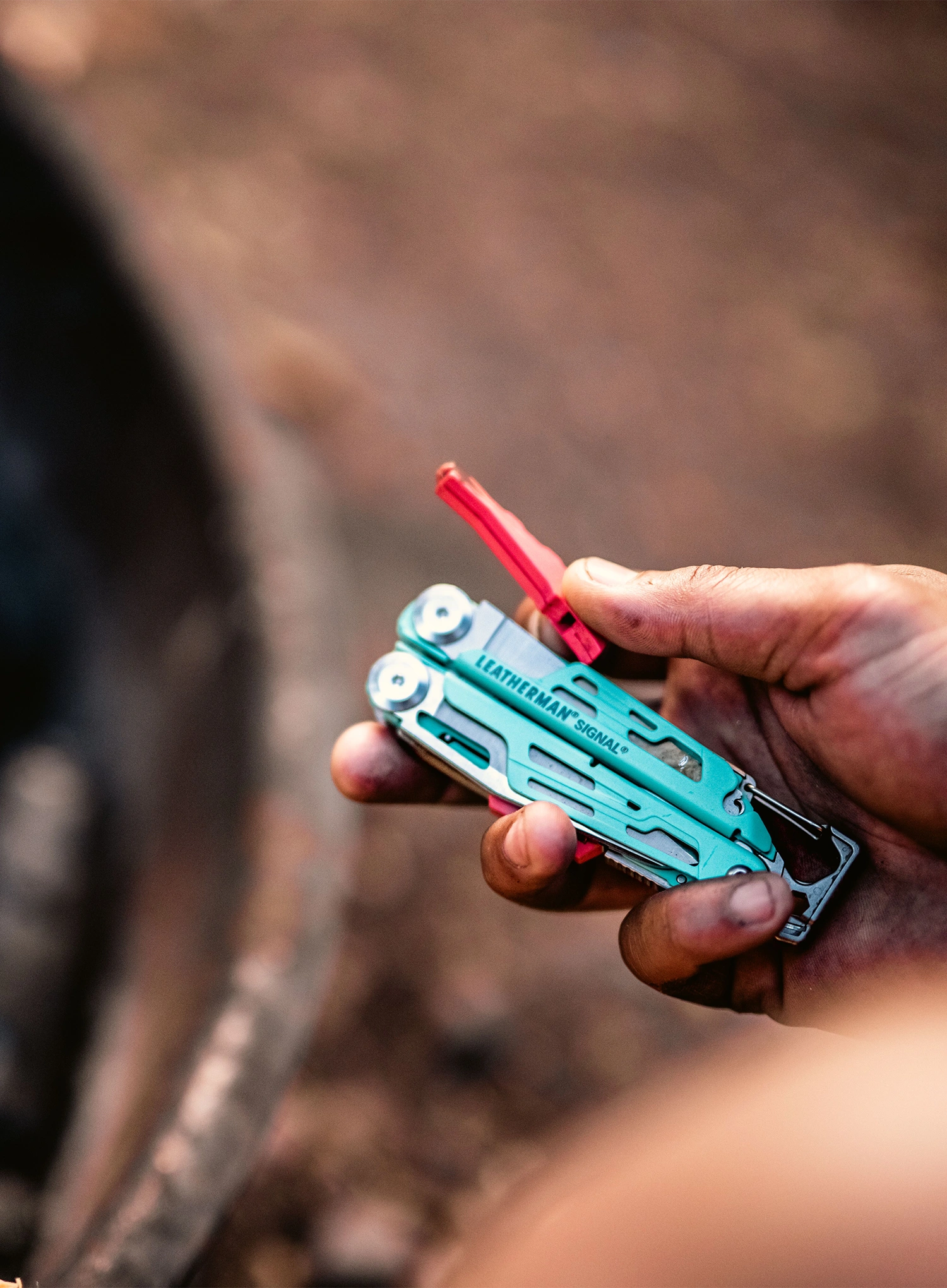 Multifunktionswerkzeug Leatherman Signal - aqua
