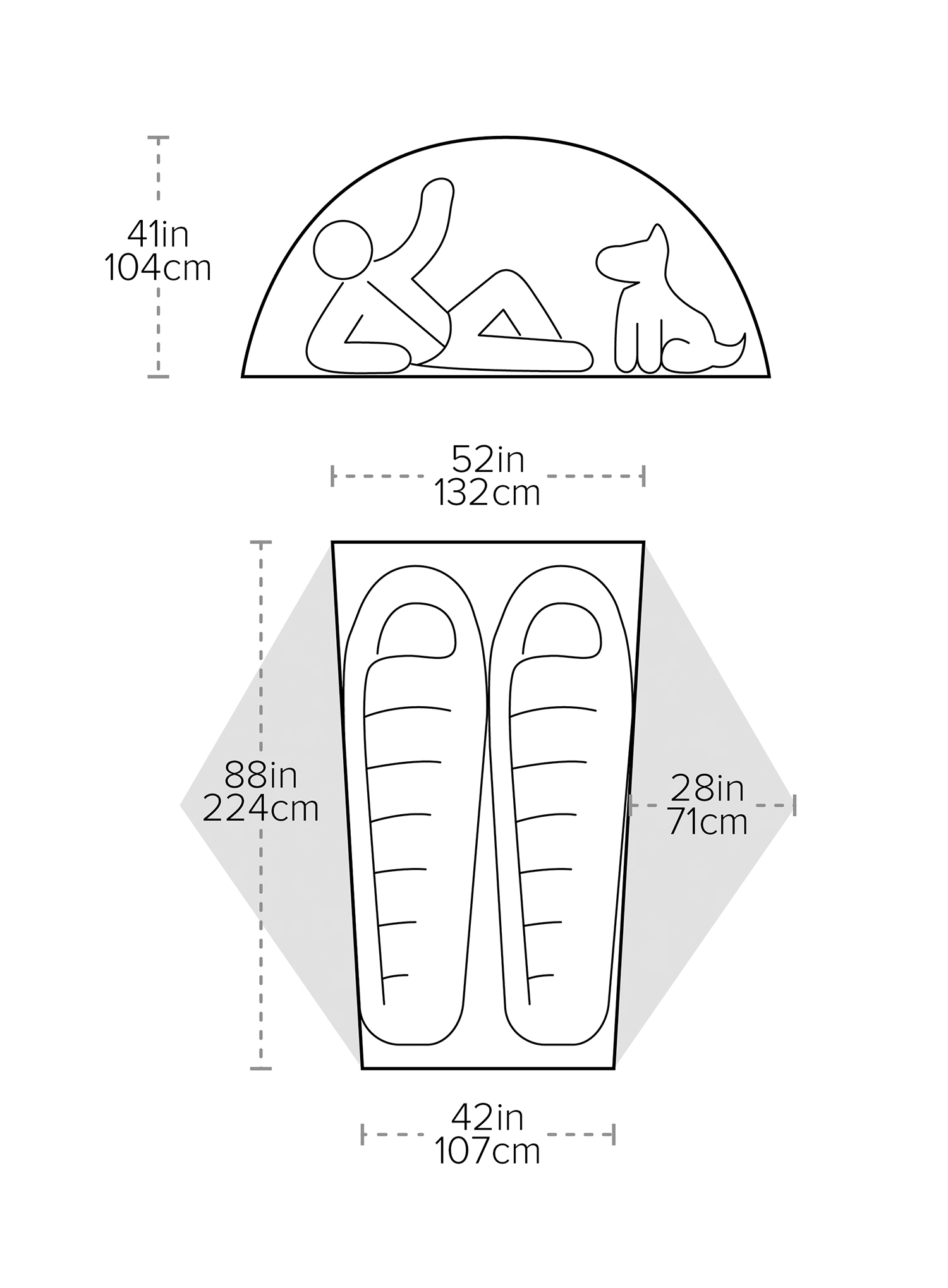2-Personen-Zelt Big Agnes Copper Spur UL2 - tangelo