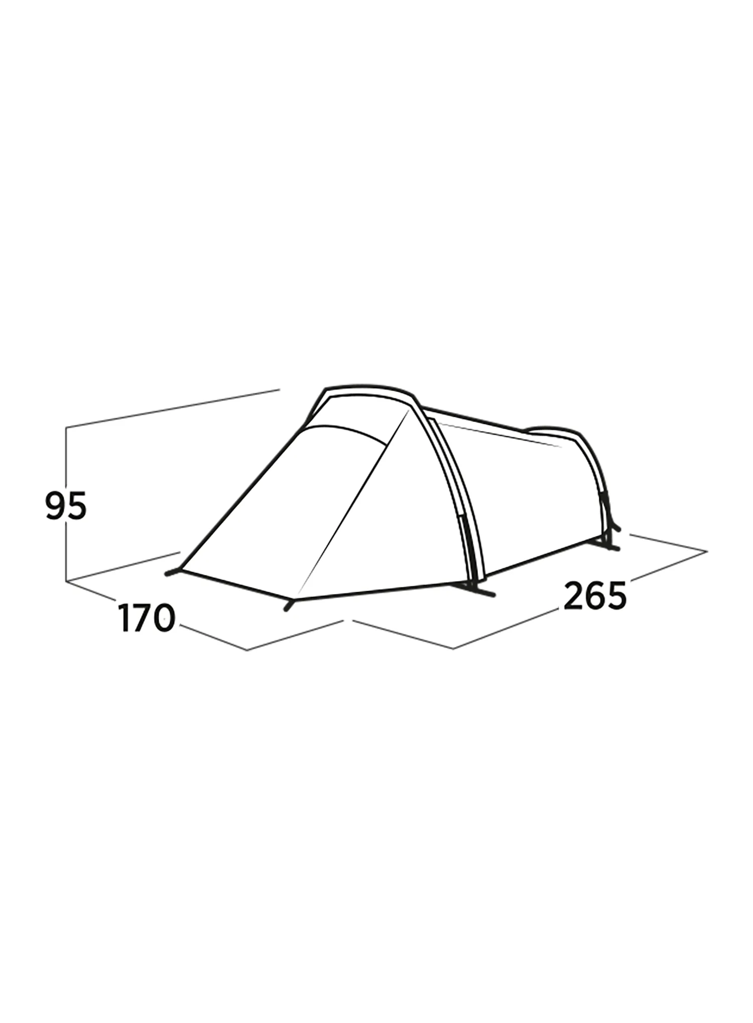 2-Personen-Zelt Easy Camp Sarek 2