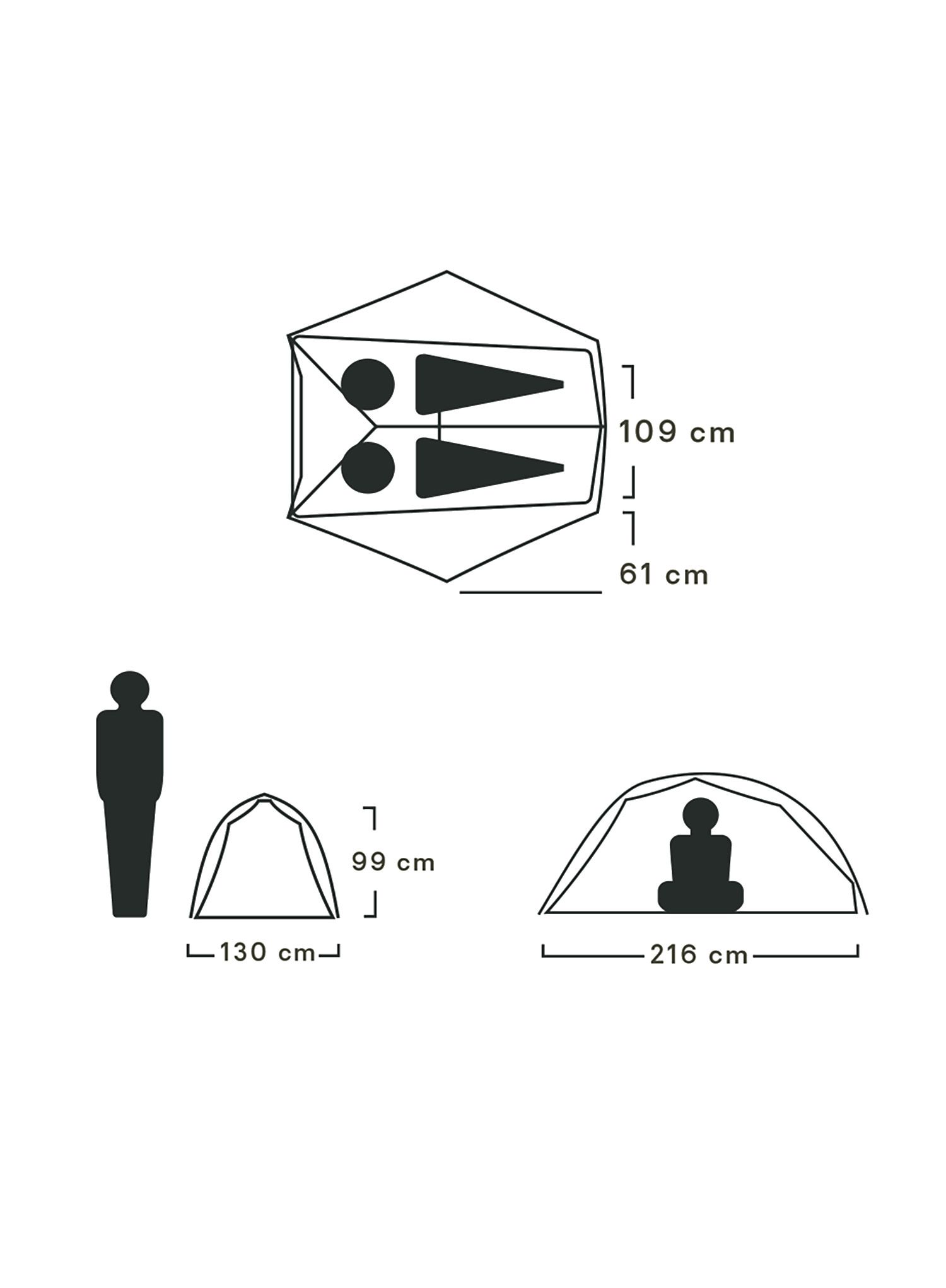 2-Personen-Zelt Nemo Mayfly OSMO 2P