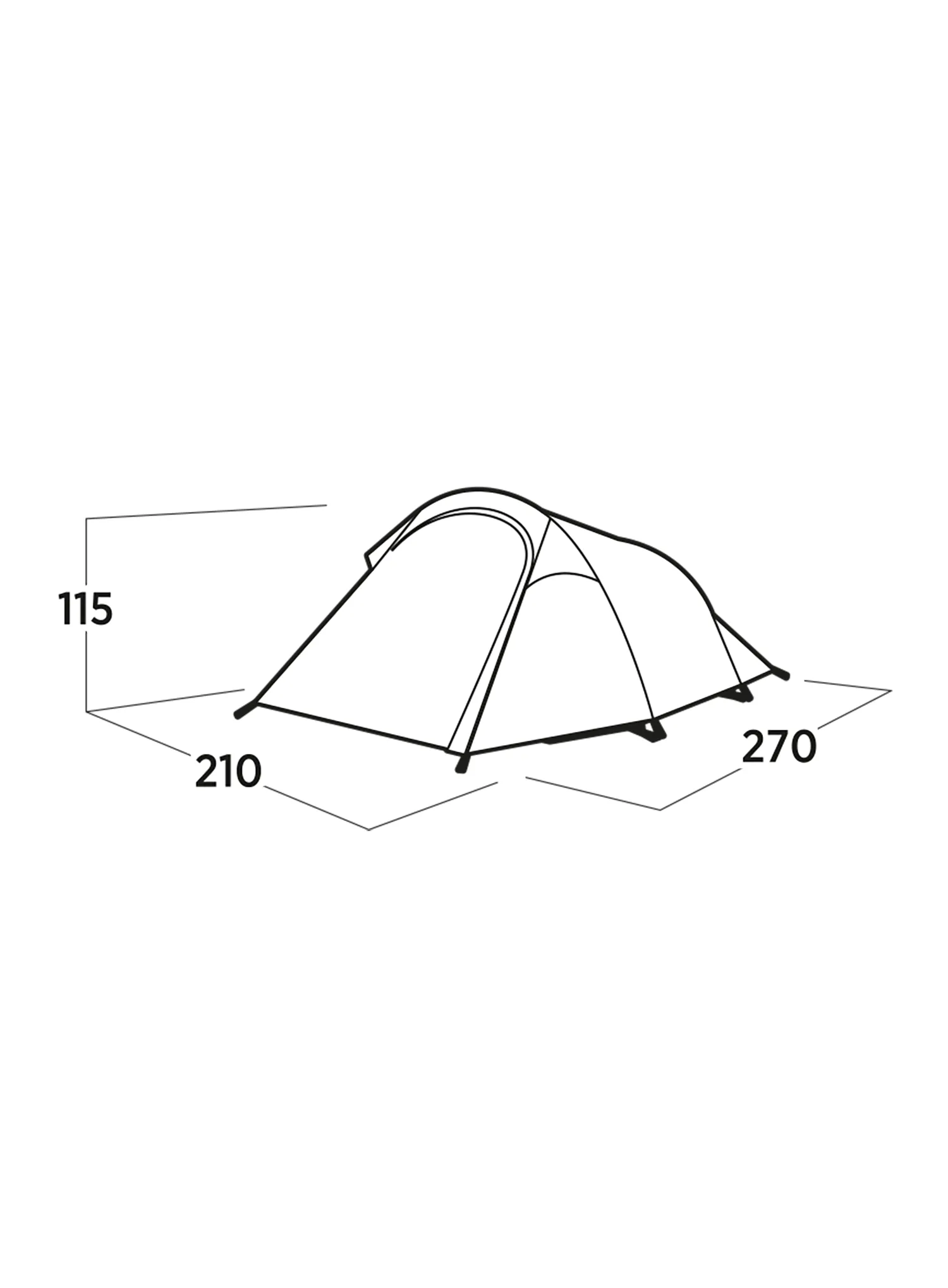 3-Personen-Zelt Easy Camp Reindal 3