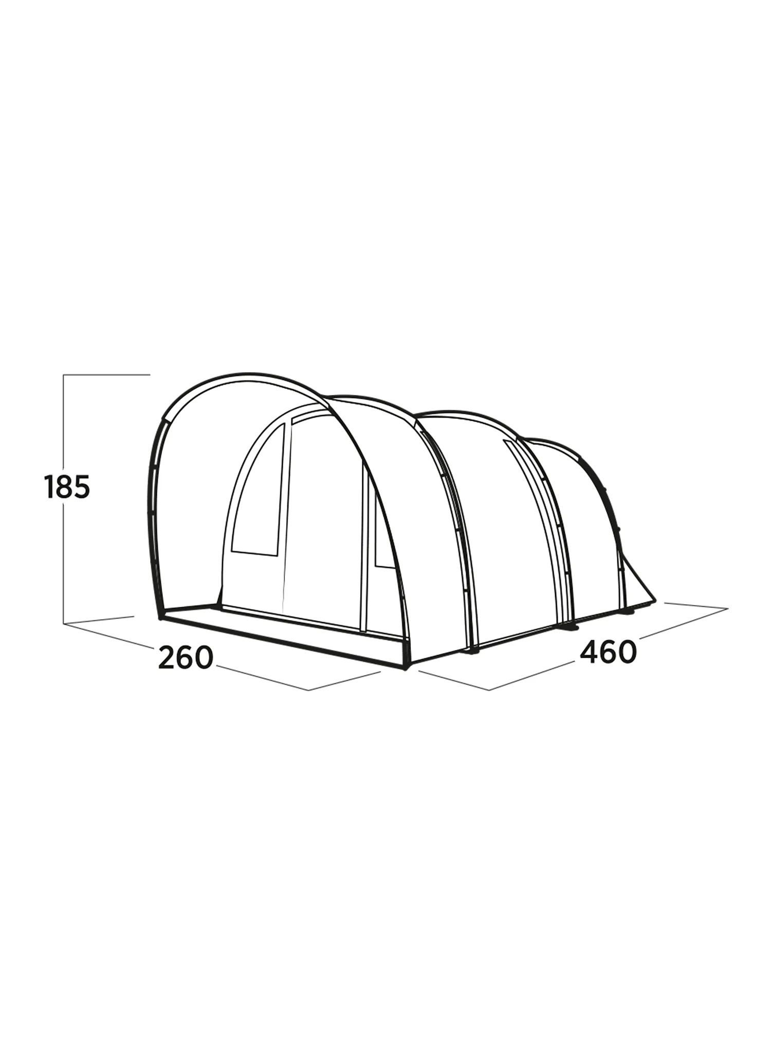 4-Personen-Zelt Easy Camp Skarvan 4