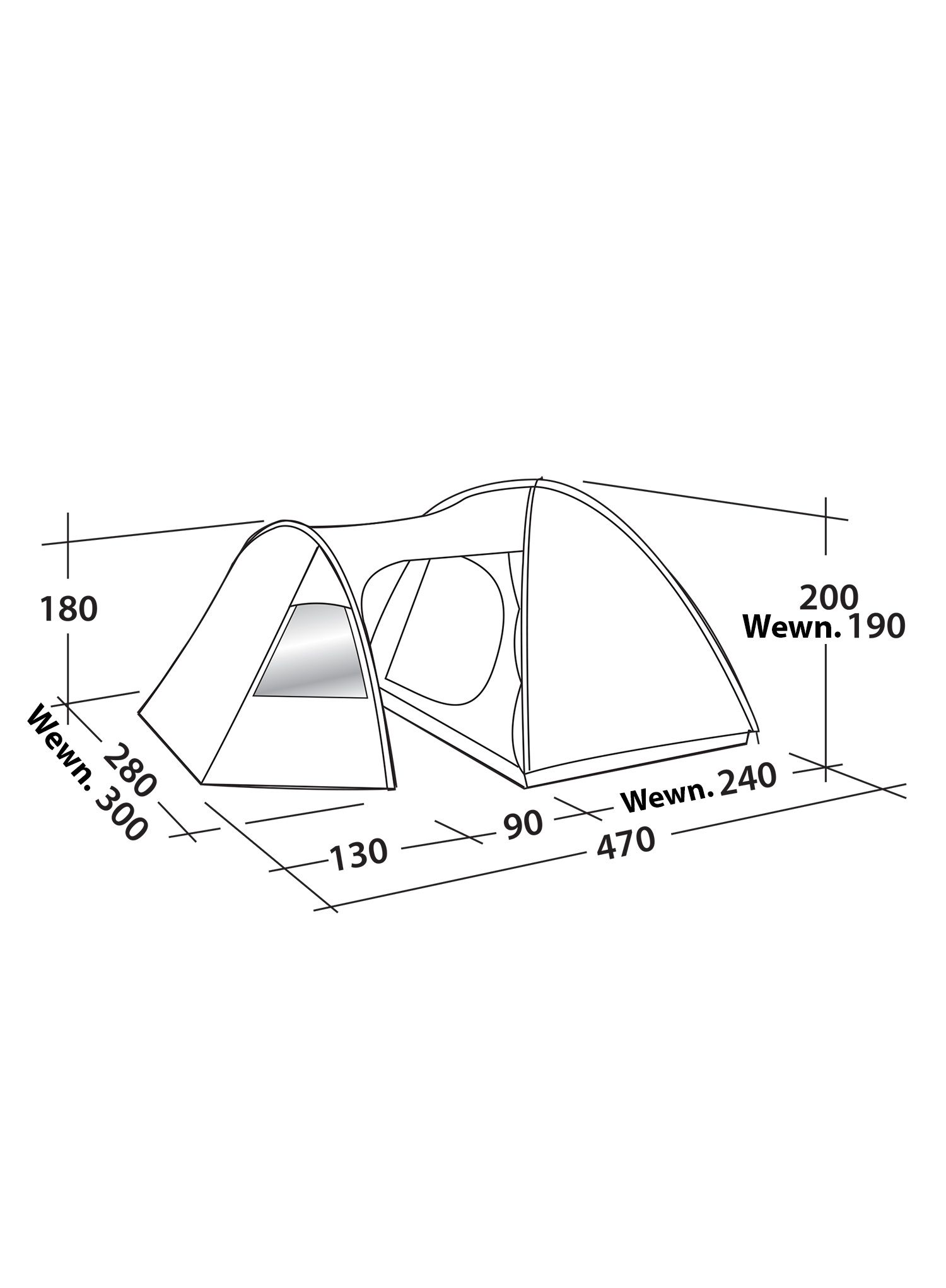 5-Personen-Zelt Easy Camp Eclipse 500 - rustic green