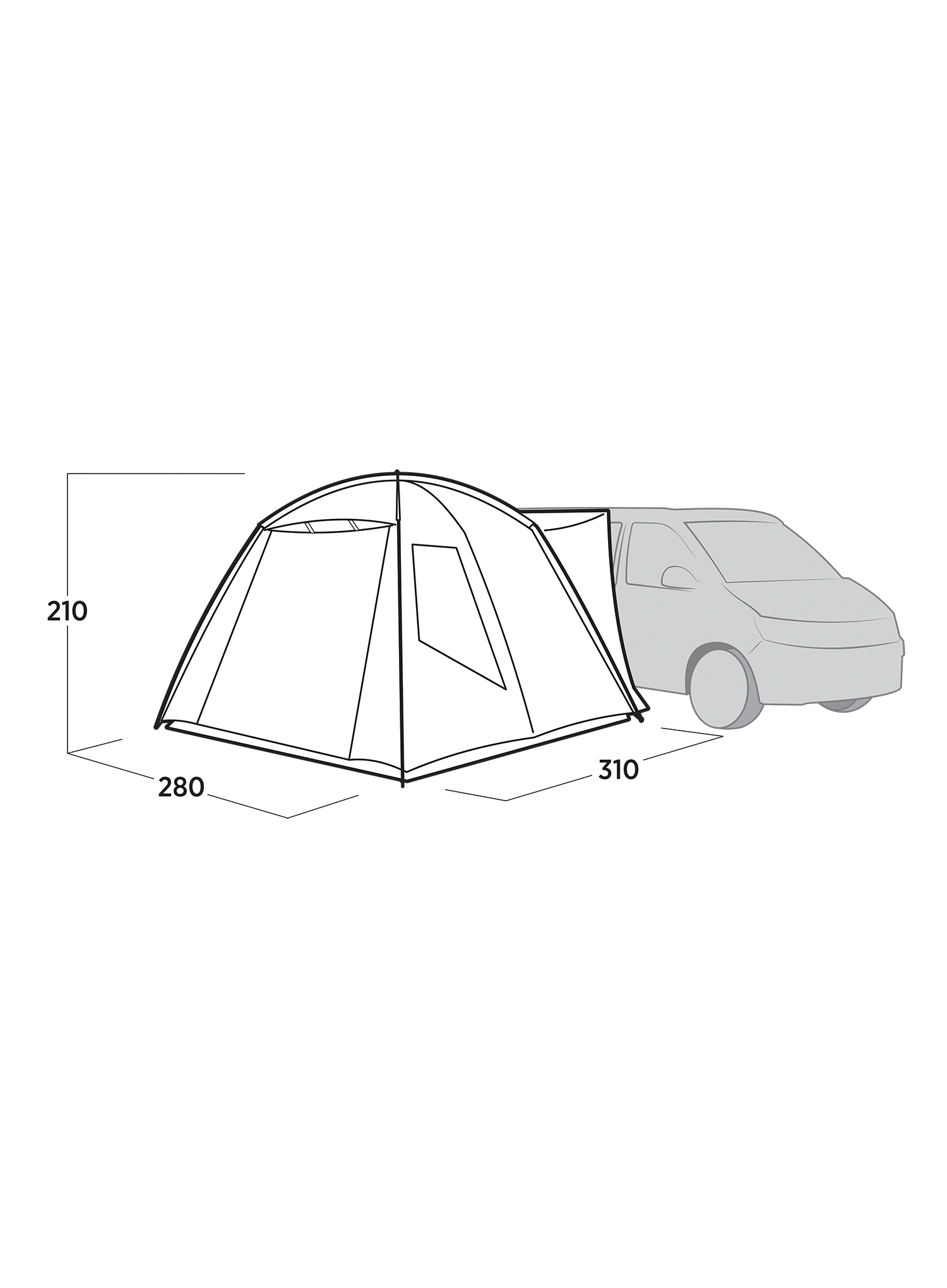 Wohnmobilzelt Easy Camp Utne - gray