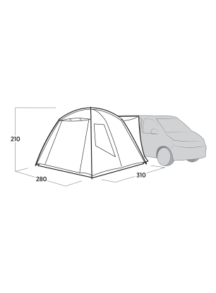Wohnmobilzelt Easy Camp Utne - gray