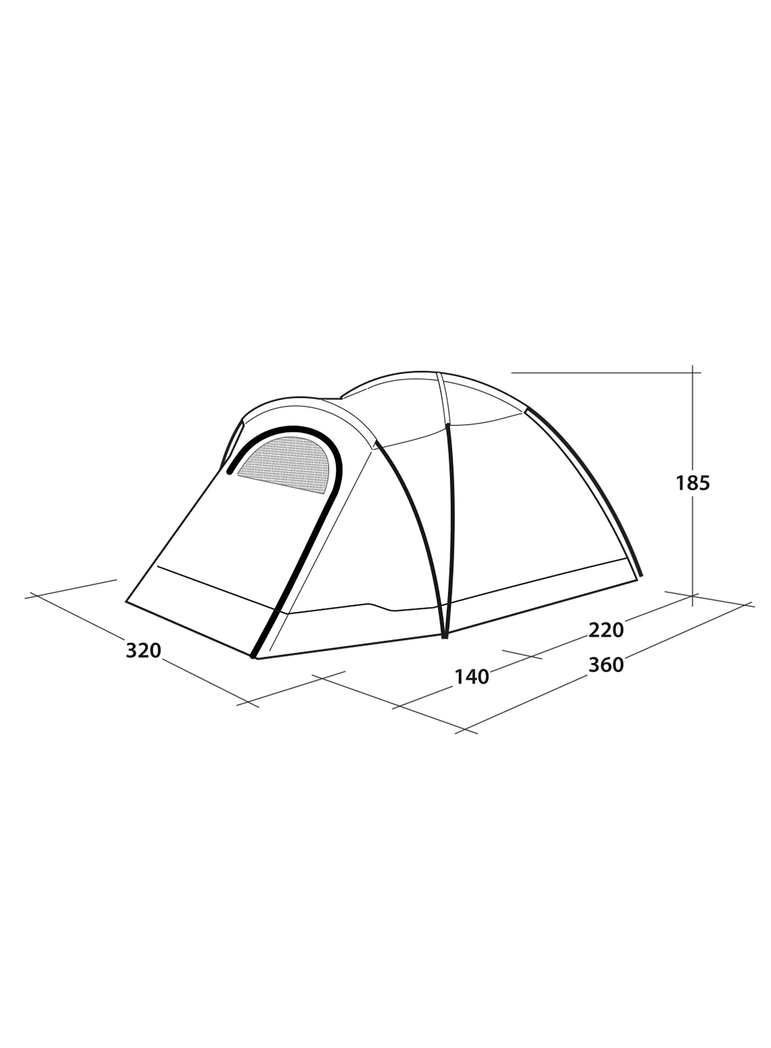 Zelt-5-Personen Outwell Cloud 5