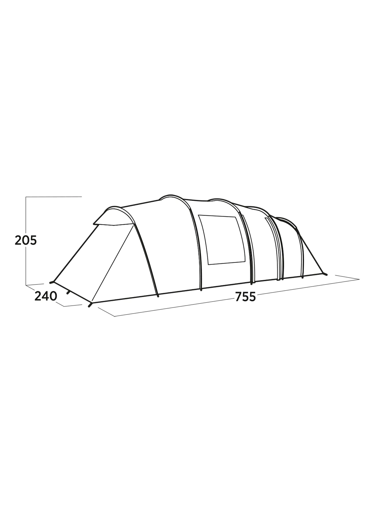 Familienzelt Easy Camp Leka Twin 8