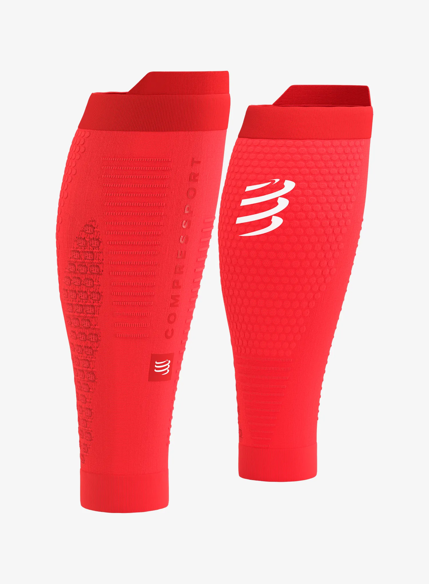 Wadenkompressoren Compressport R2 3.0 - fluo red/white