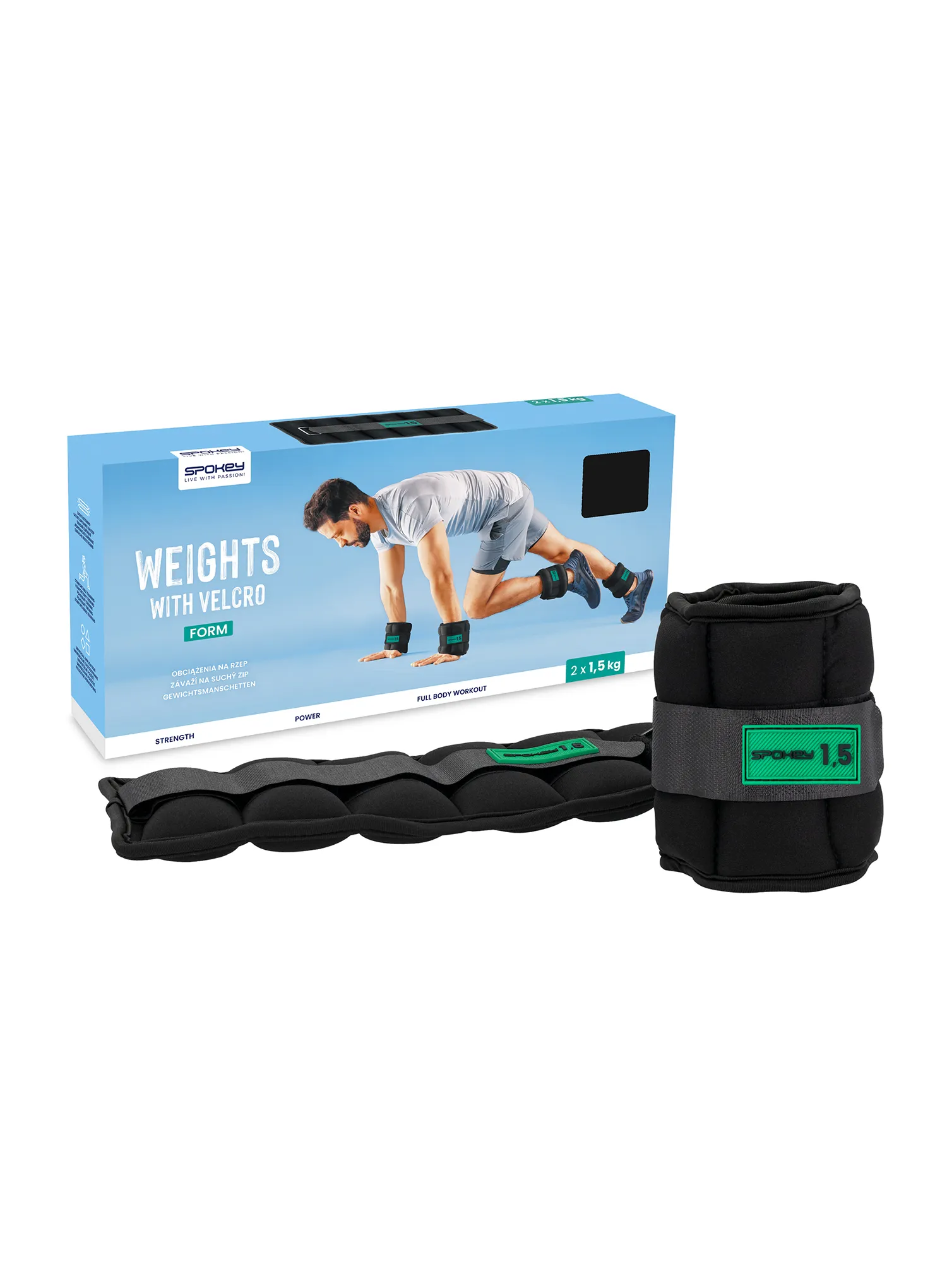 Gelenkgewichte Spokey Form 2x1,5kg - black