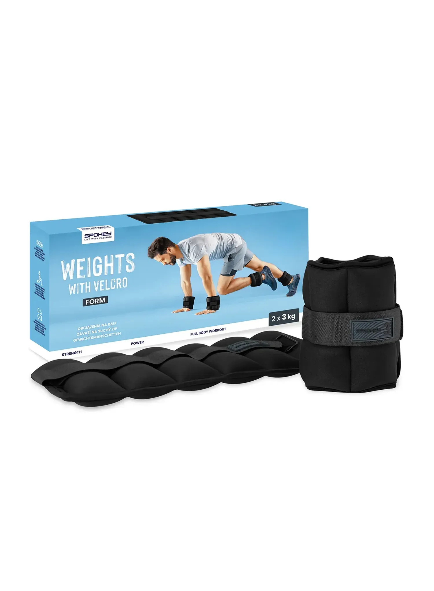 Gelenkgewichte Spokey Form Plus 2x3kg - black