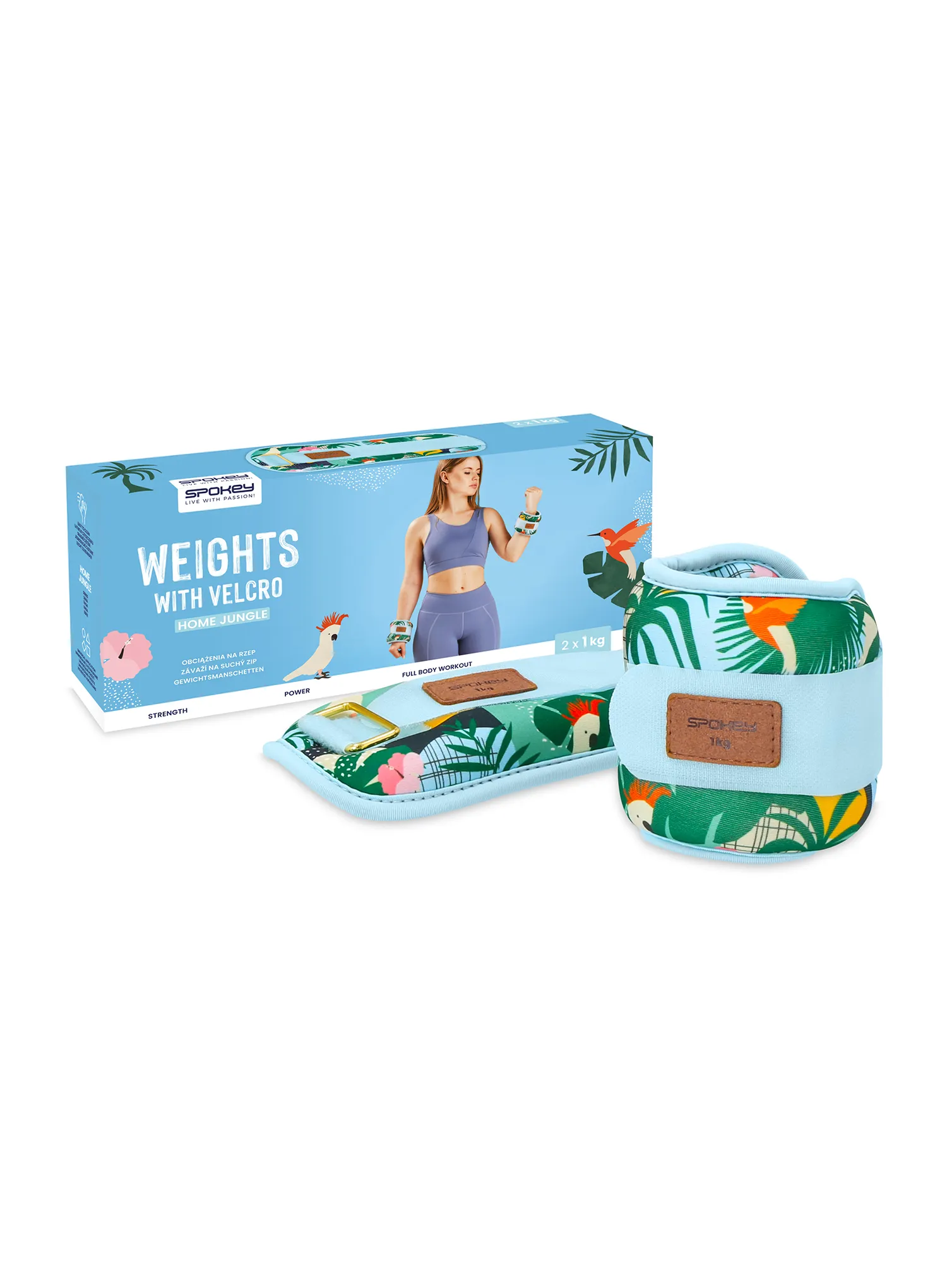 Gelenkgewichte Spokey Home Jungle Form 2x1kg - multicolor