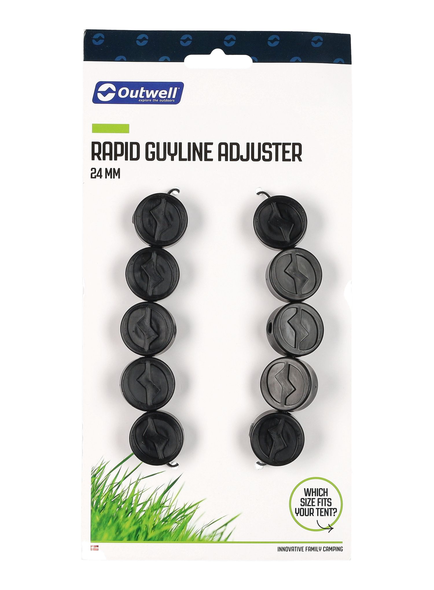 Abspannungen Outwell Rapid Guyline Adjuster 24 mm - black