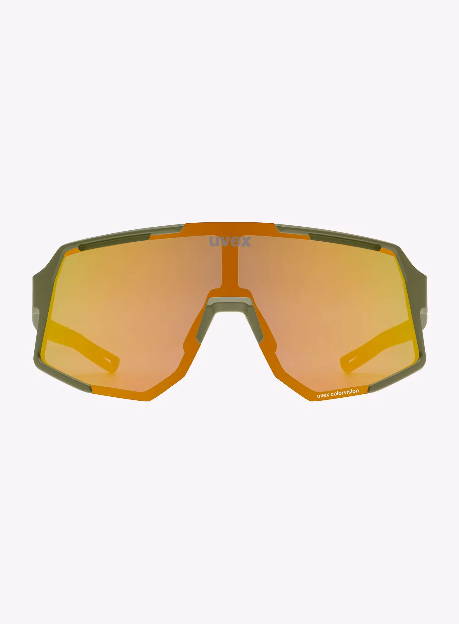 Rennradbrille Uvex Sequenze CV - olive matt/mir.yellow
