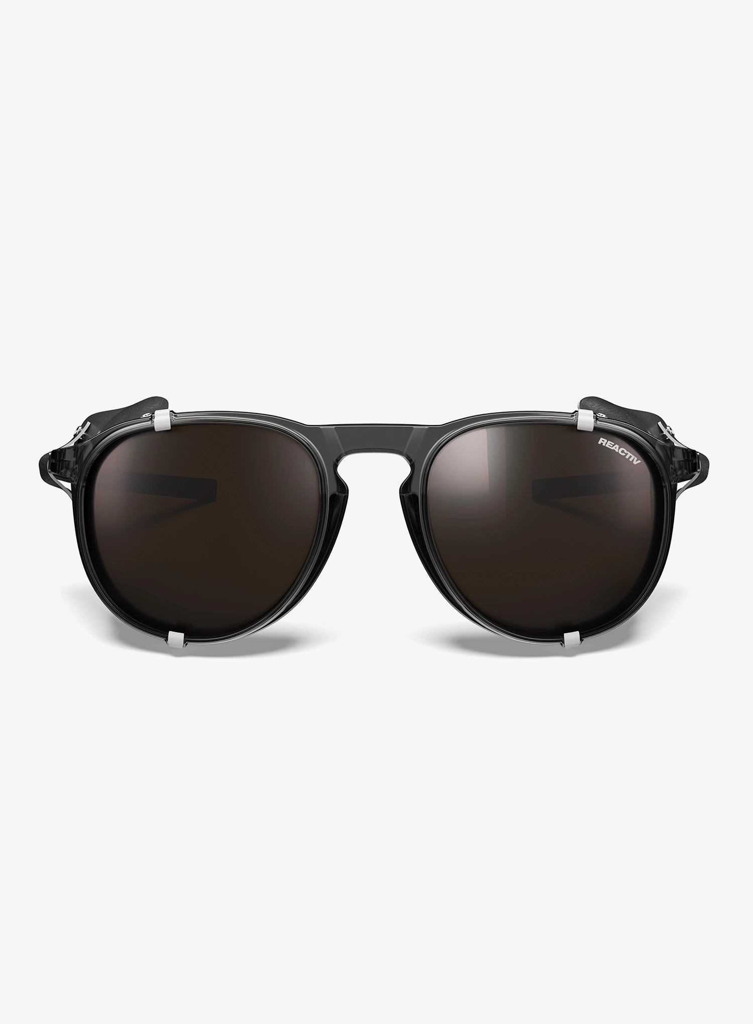 Gletscherbrille Julbo Millenium - Reactiv 2-4 Polarized - shiny trans.black/black/white