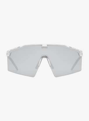 Fahrradbrille Uvex Flowline - clear/mir.silver
