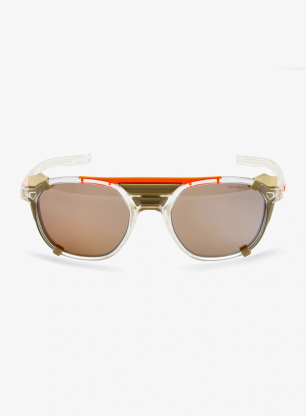Polarisationsbrille Julbo Slack Cover - Polarized 3+ - shiny crystal/camel