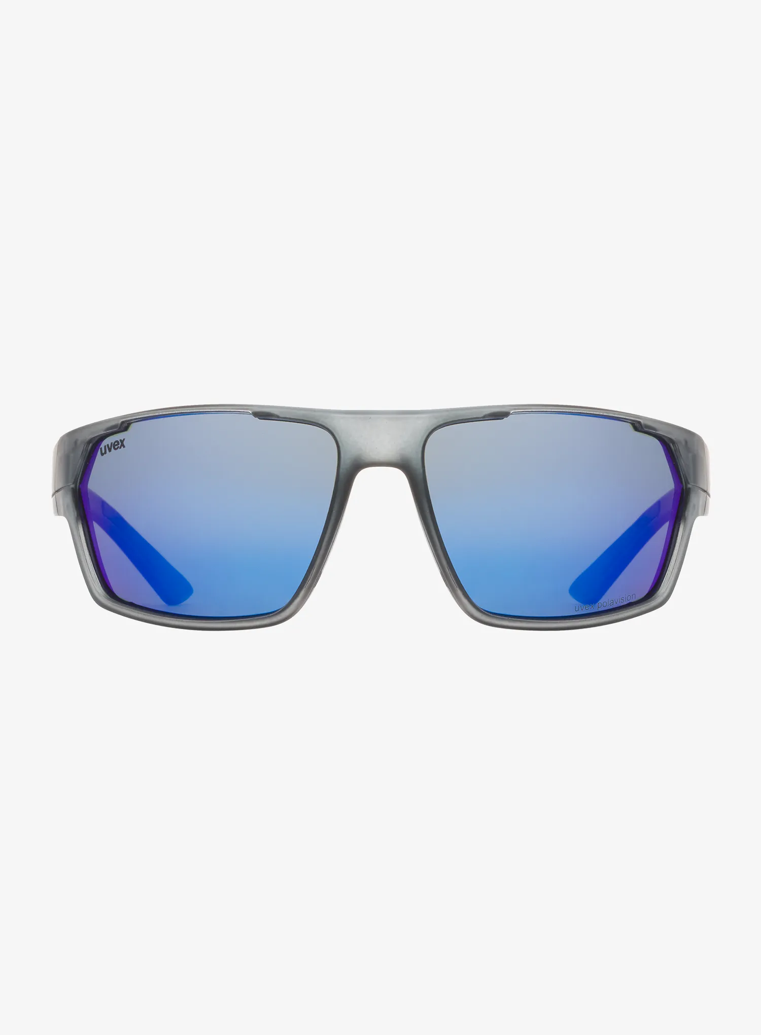 Polarisationsbrille Uvex Sportstyle 233 P - smoke mat/mir.blue