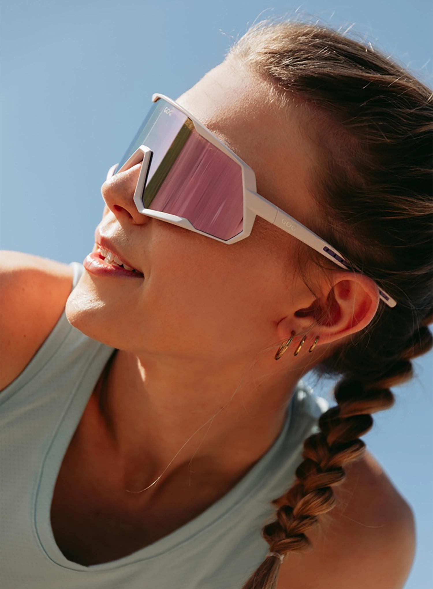 Sonnenbrille GOG Tove - matt purple/reflex rose/gold